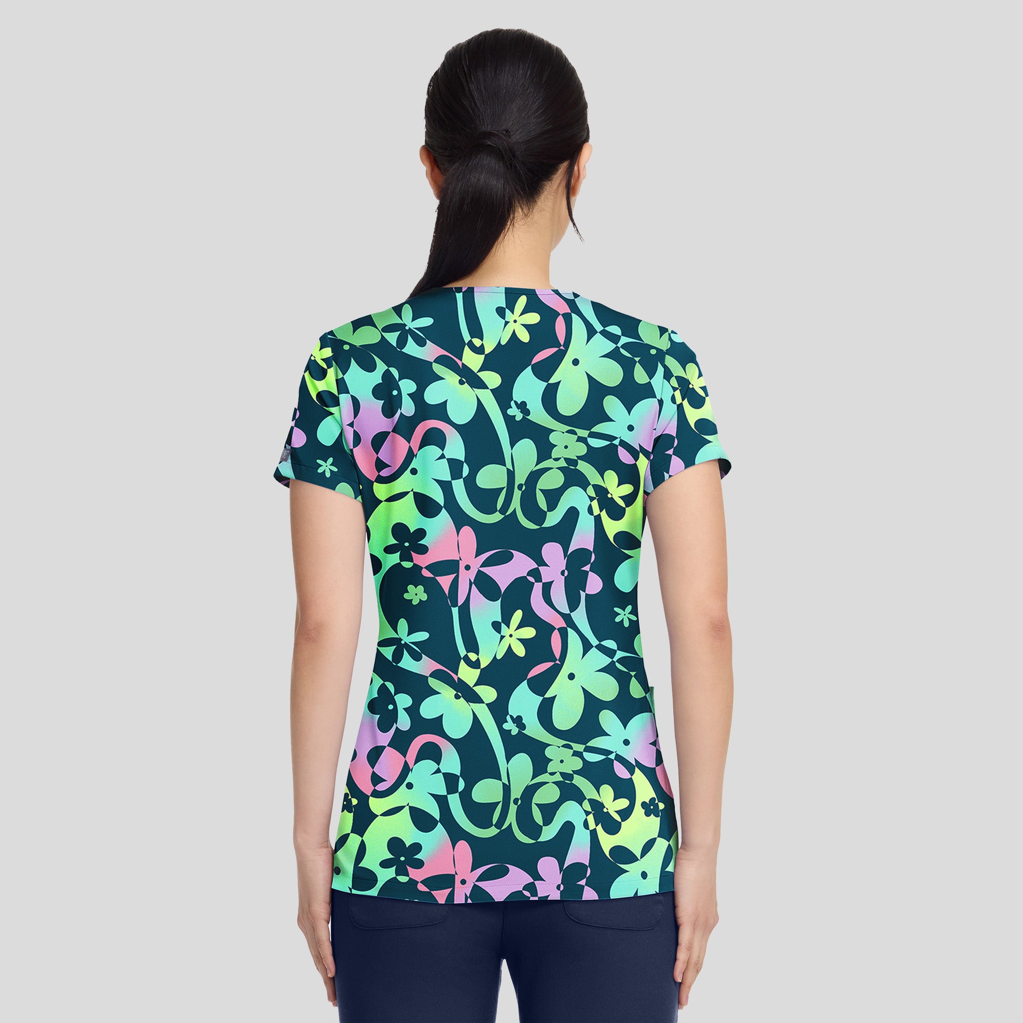 V-Neck Print Top | Dizzy Daisy