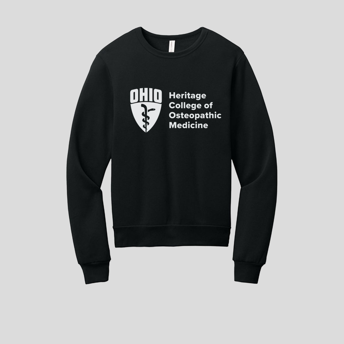 OU Unisex Sponge Fleece Classic Crewneck Sweatshirt - School Logo | Black