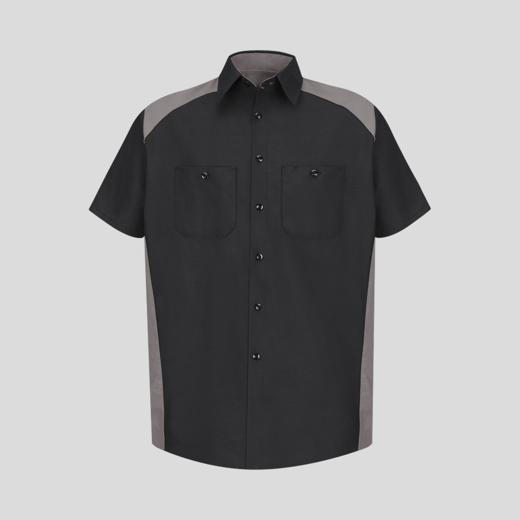 Short Sleeve Motorsports Shirt | Black/Grey