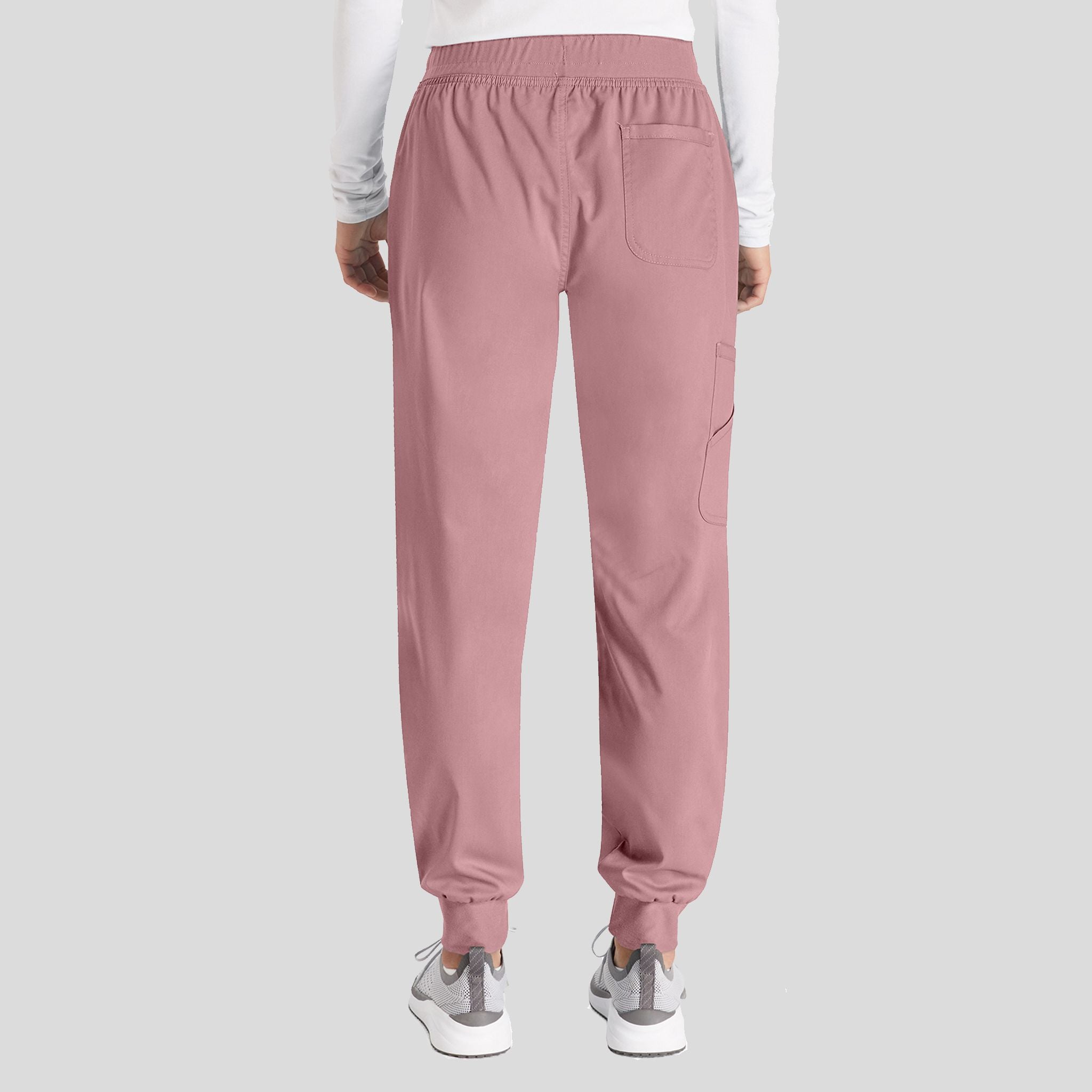 Women's Mid Rise Jogger Scrub Pant | Pink Essence
