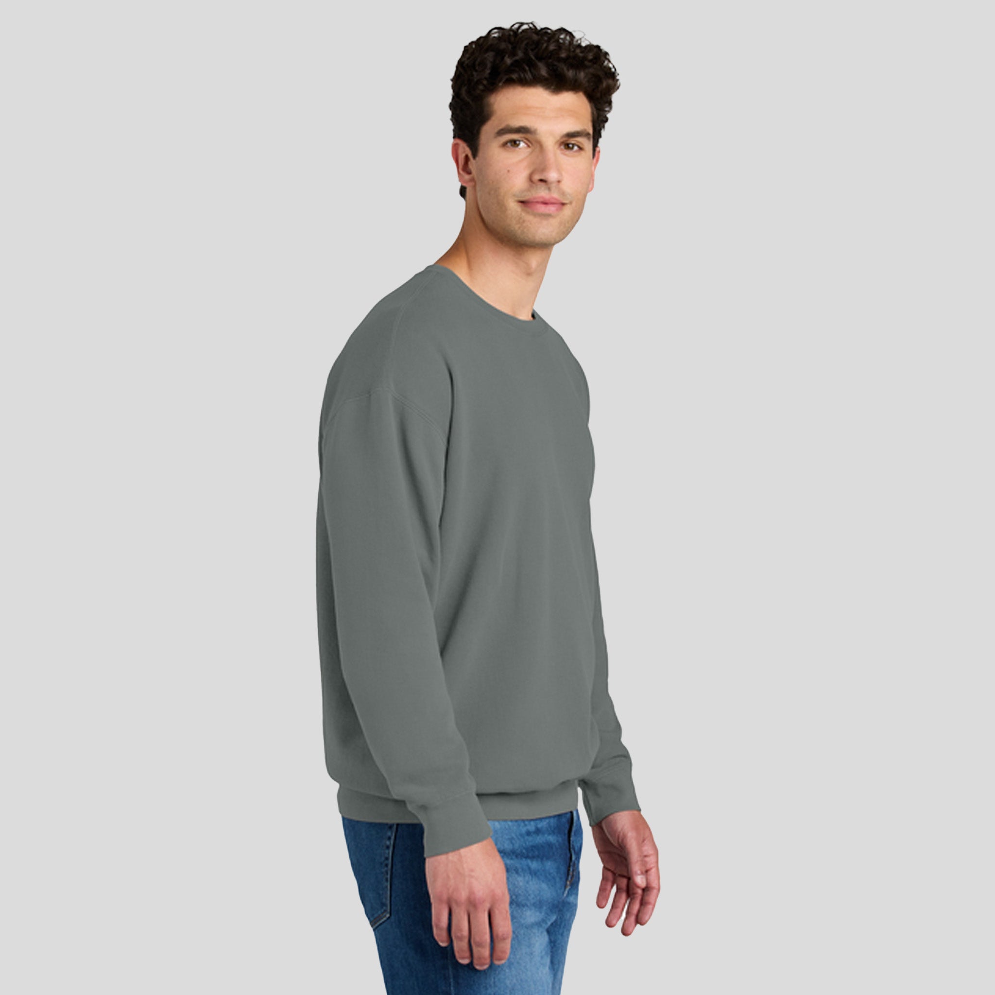 Lightweight Crewneck Sweatshirt | Grey