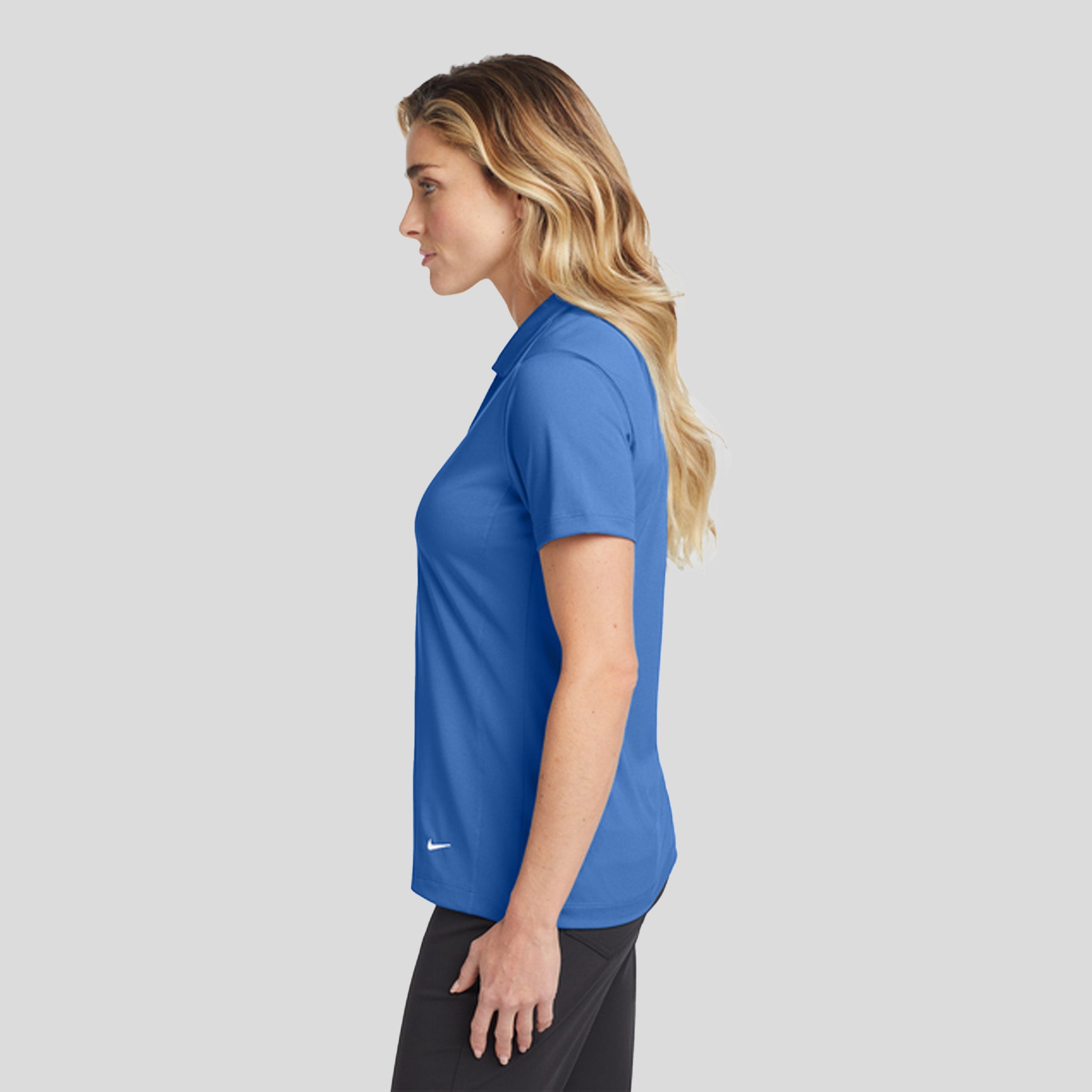 Women's Dri-FIT Vertical Mesh Polo | Gym Blue
