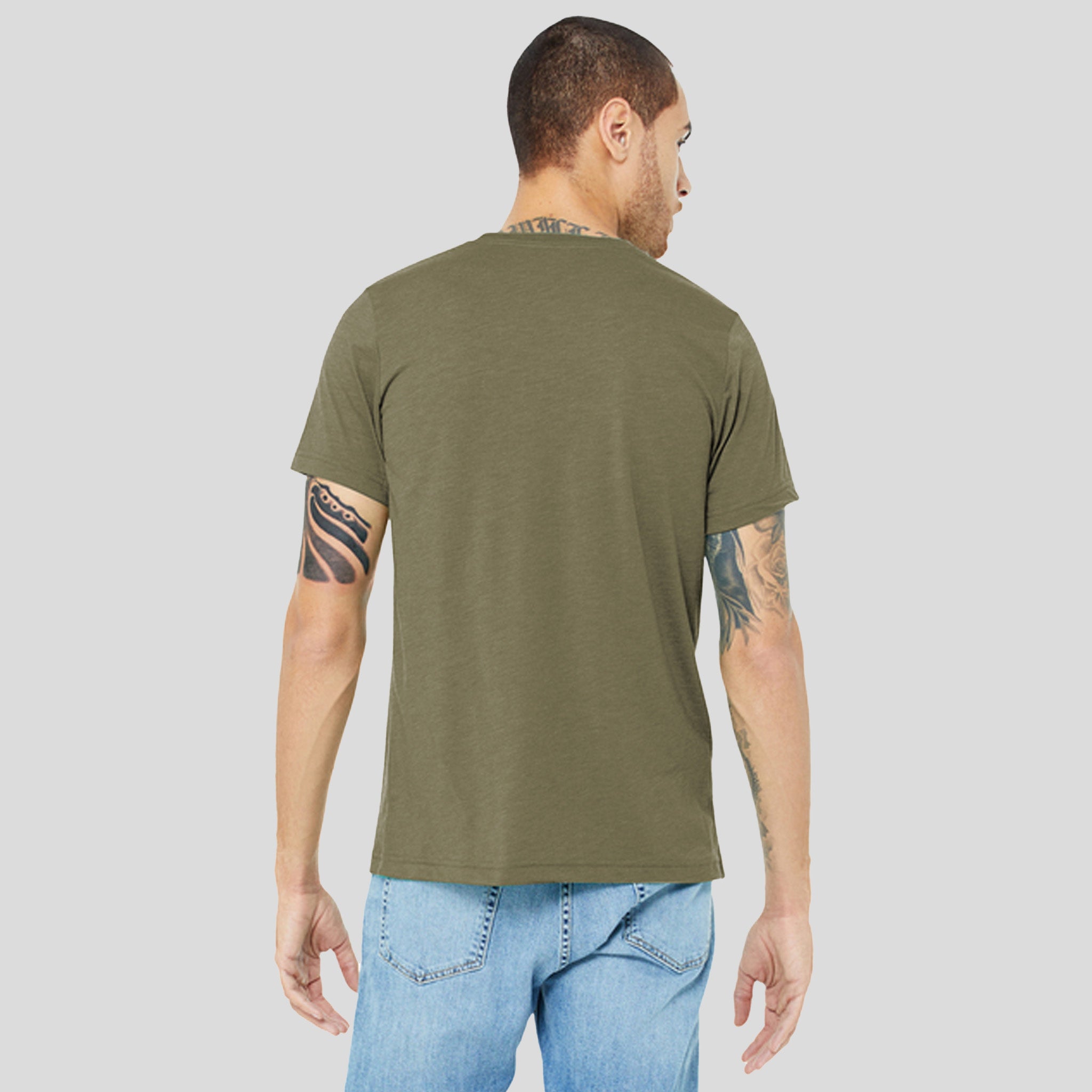 Unisex Triblend Short Sleeve Tee | Olive Triblend