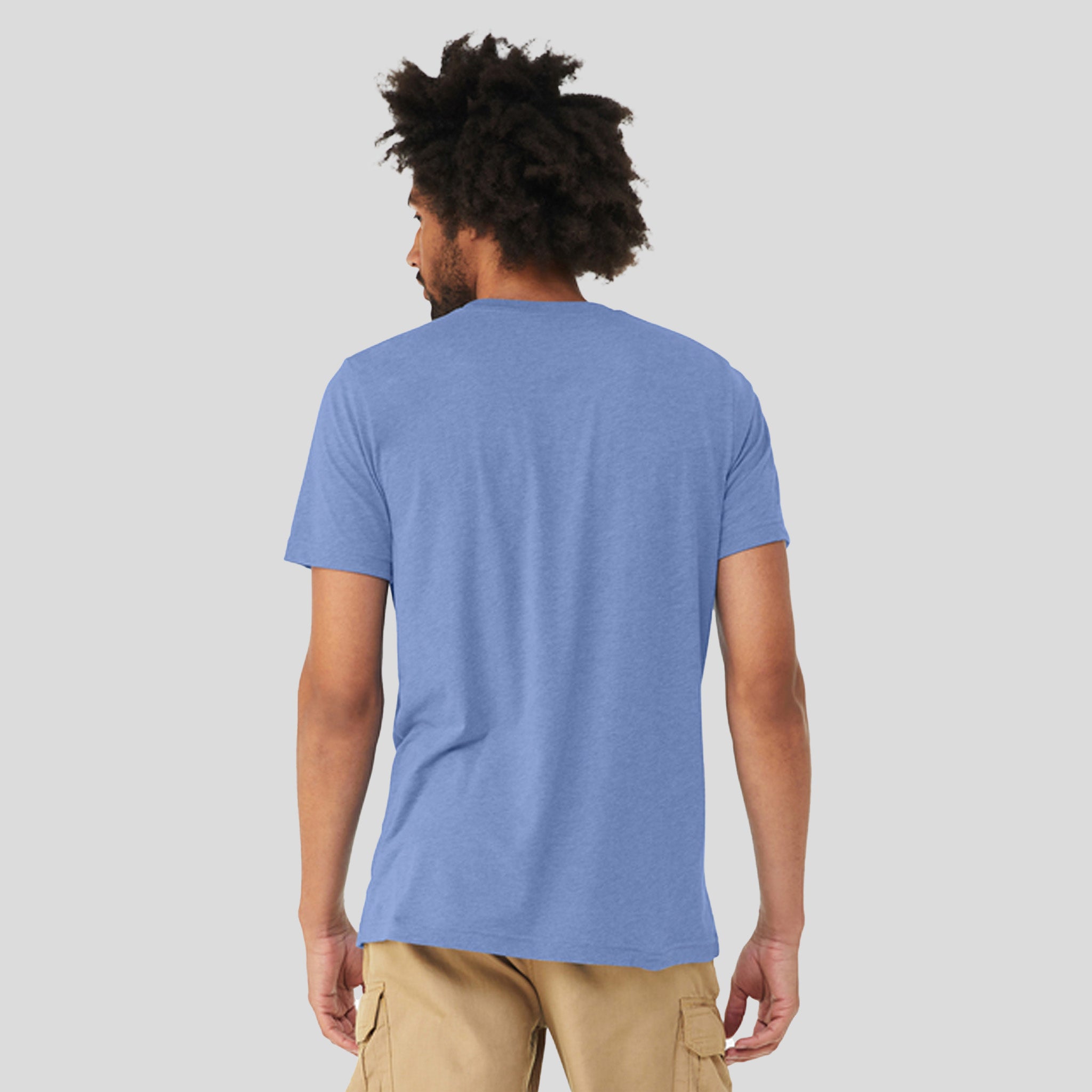 Unisex Triblend Short Sleeve Tee | Solid Blue Triblend