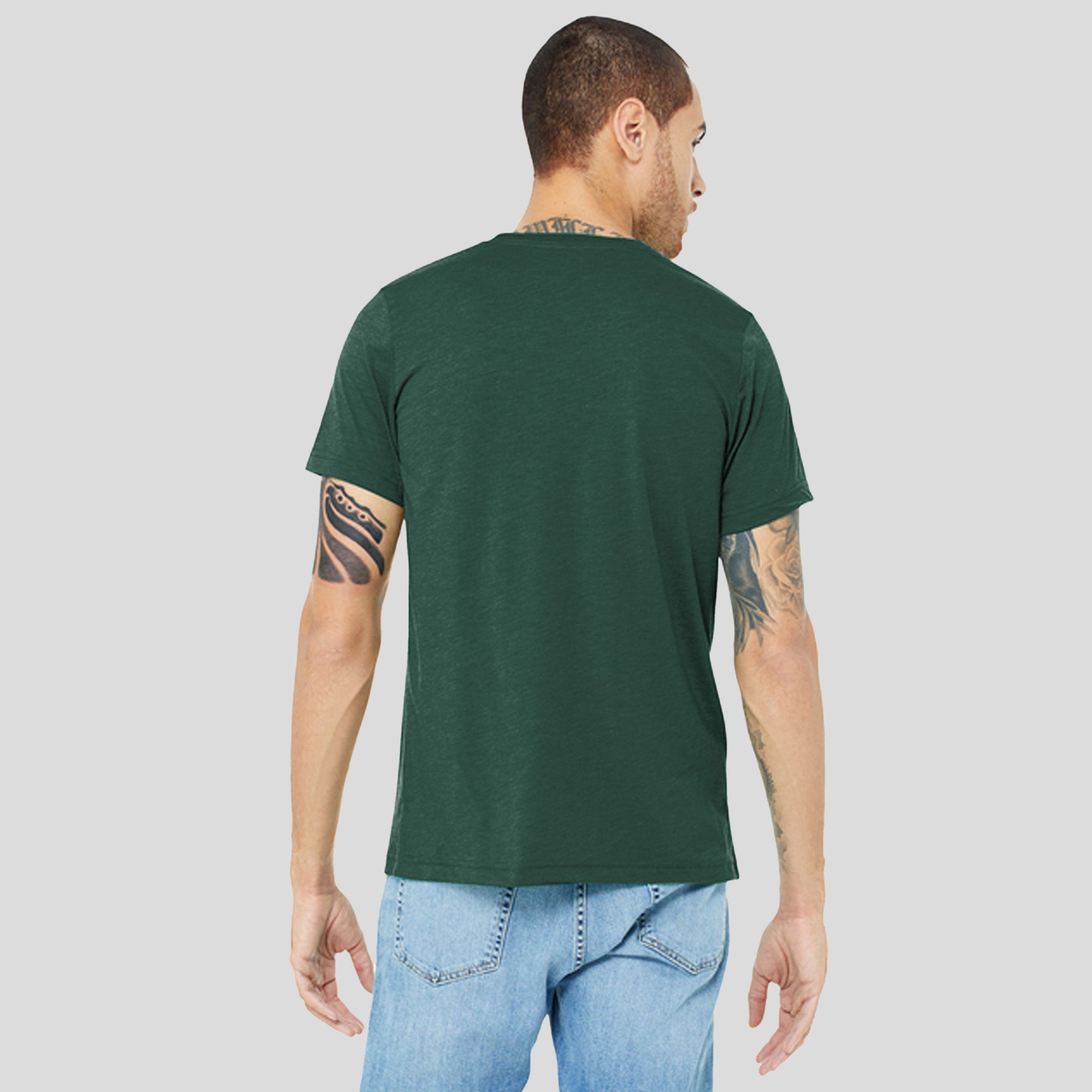 Unisex Triblend Short Sleeve Tee | Solid Forest Triblend