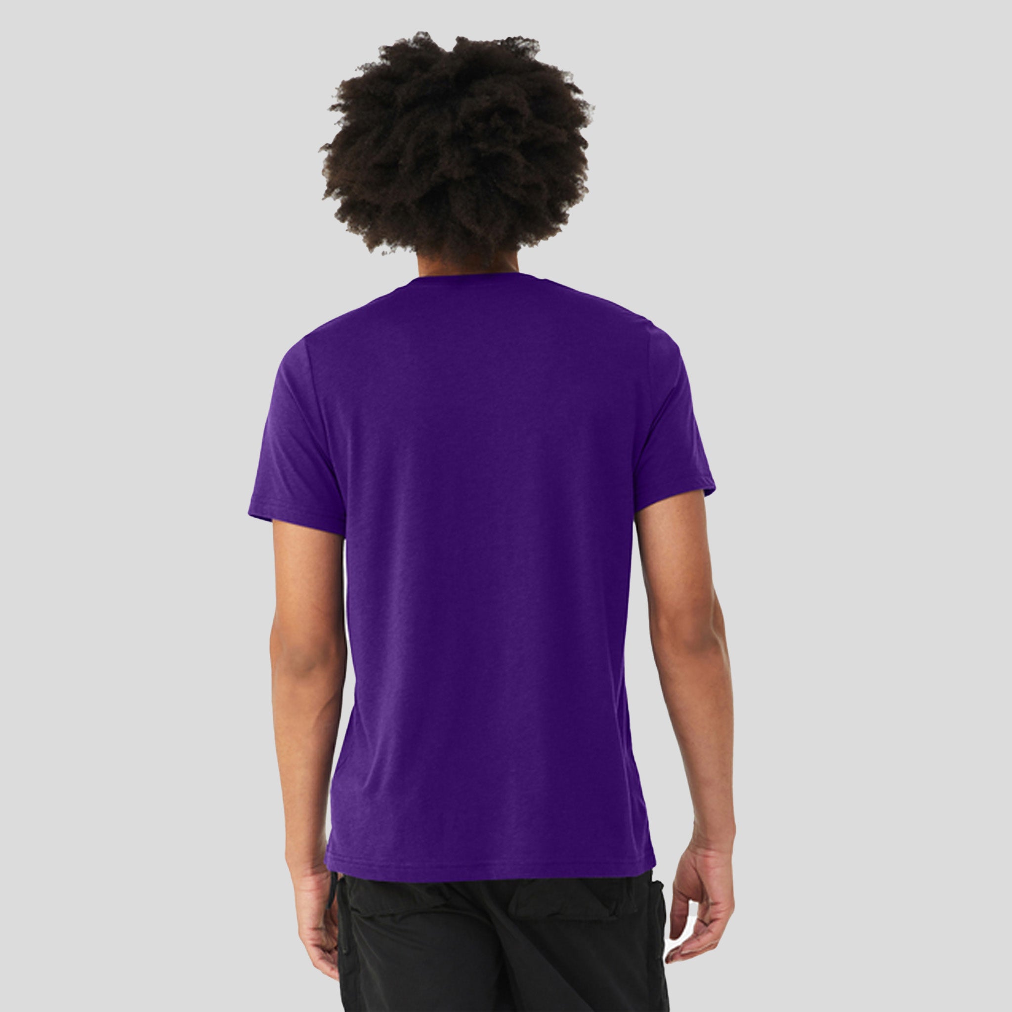 Unisex Triblend Short Sleeve Tee | Solid Team Purple Triblend