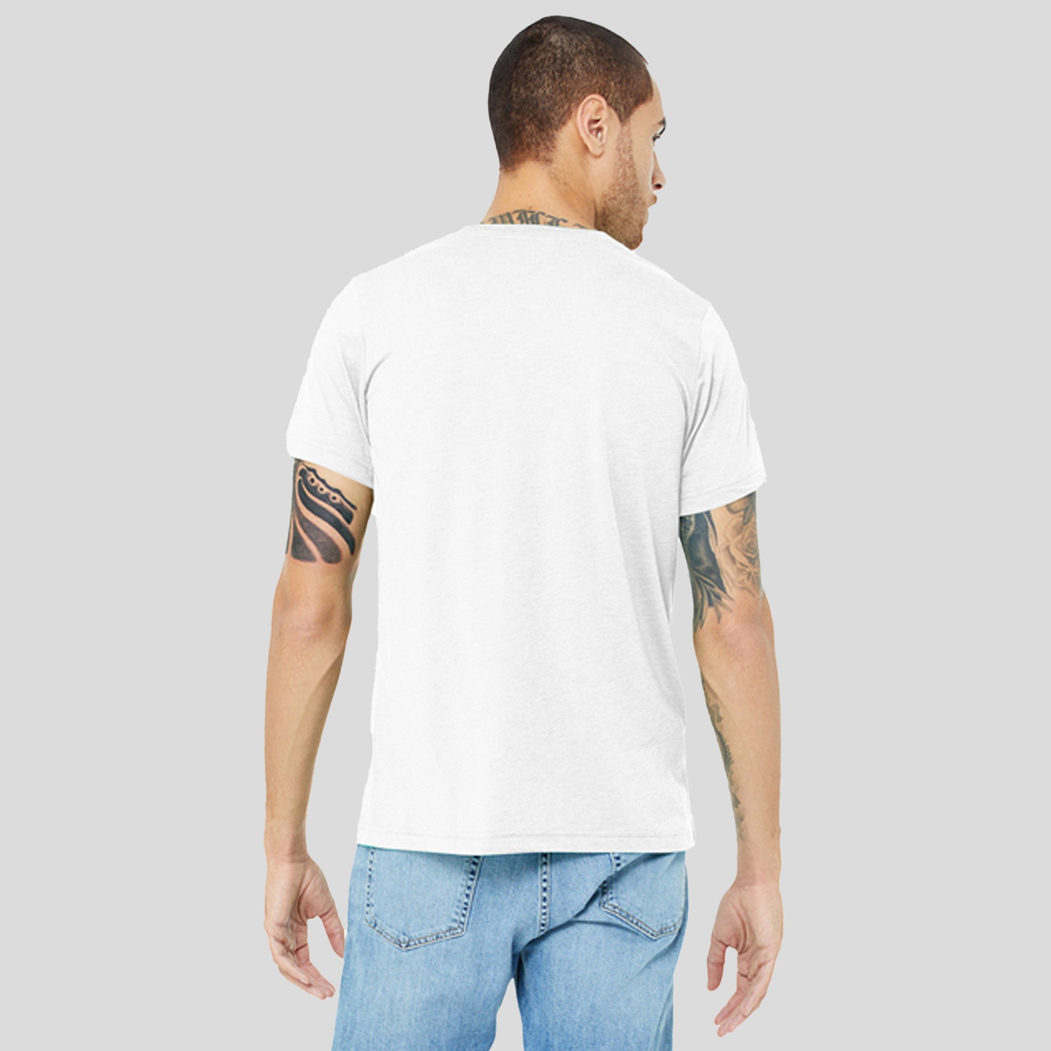 Unisex Triblend Short Sleeve Tee | Solid White Triblend