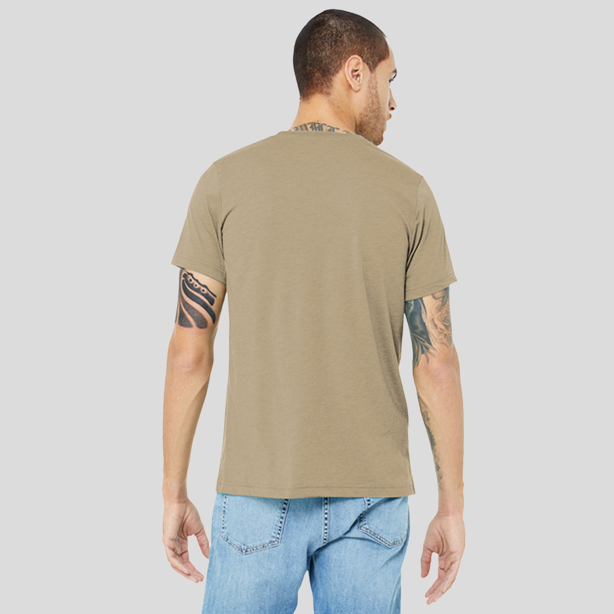 Unisex Triblend Short Sleeve Tee | Tan Triblend