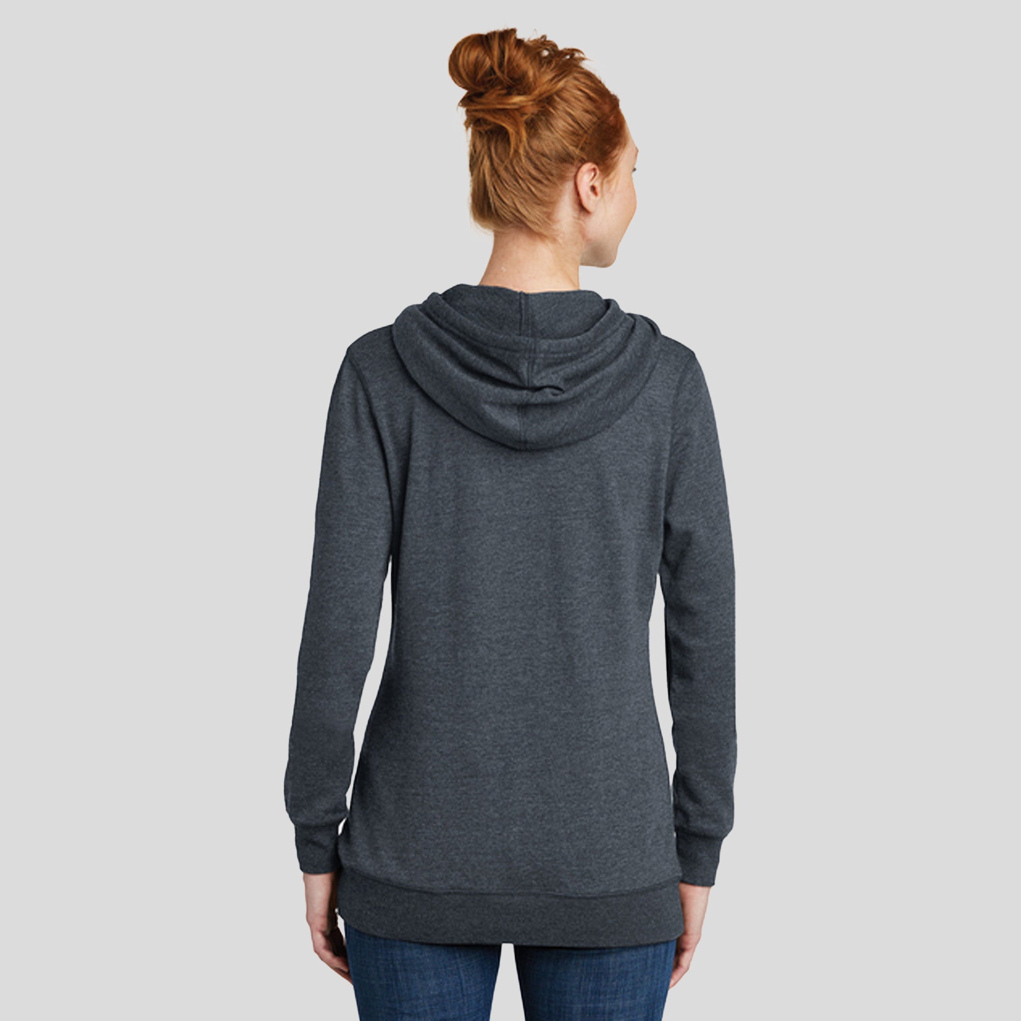 Women’s Lightweight Fleece Hoodie | Heathered Navy