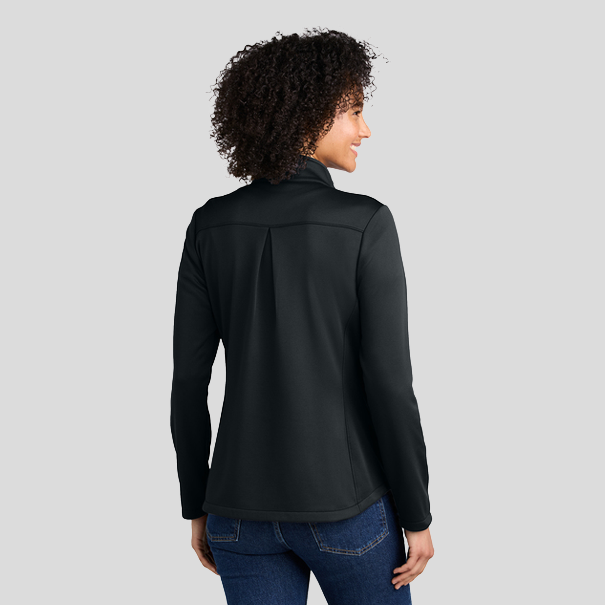 Women’s Smooth Mid Layer Fleece 1/2-Zip | Black