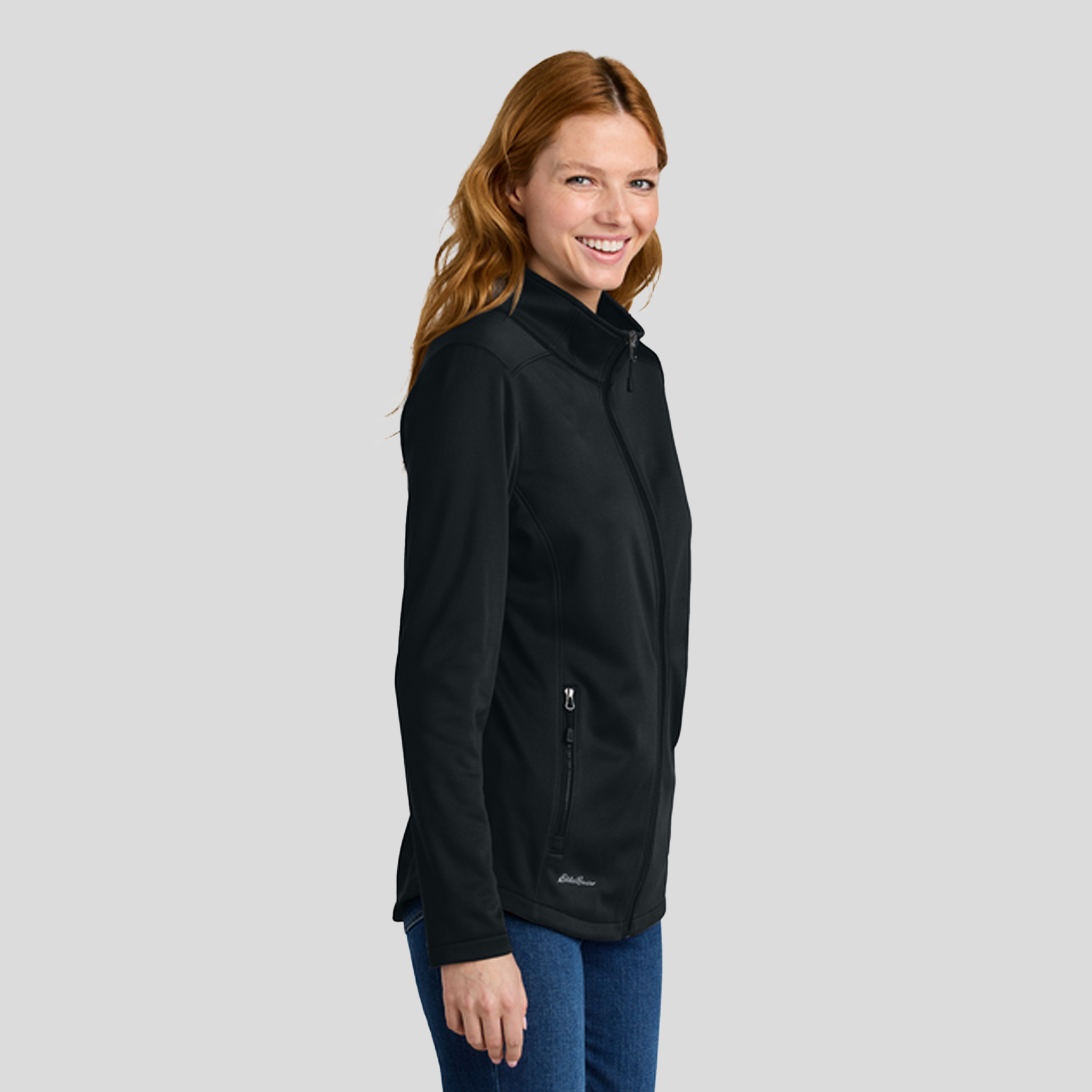 Women’s Smooth Mid Layer Fleece Full-Zip | Black