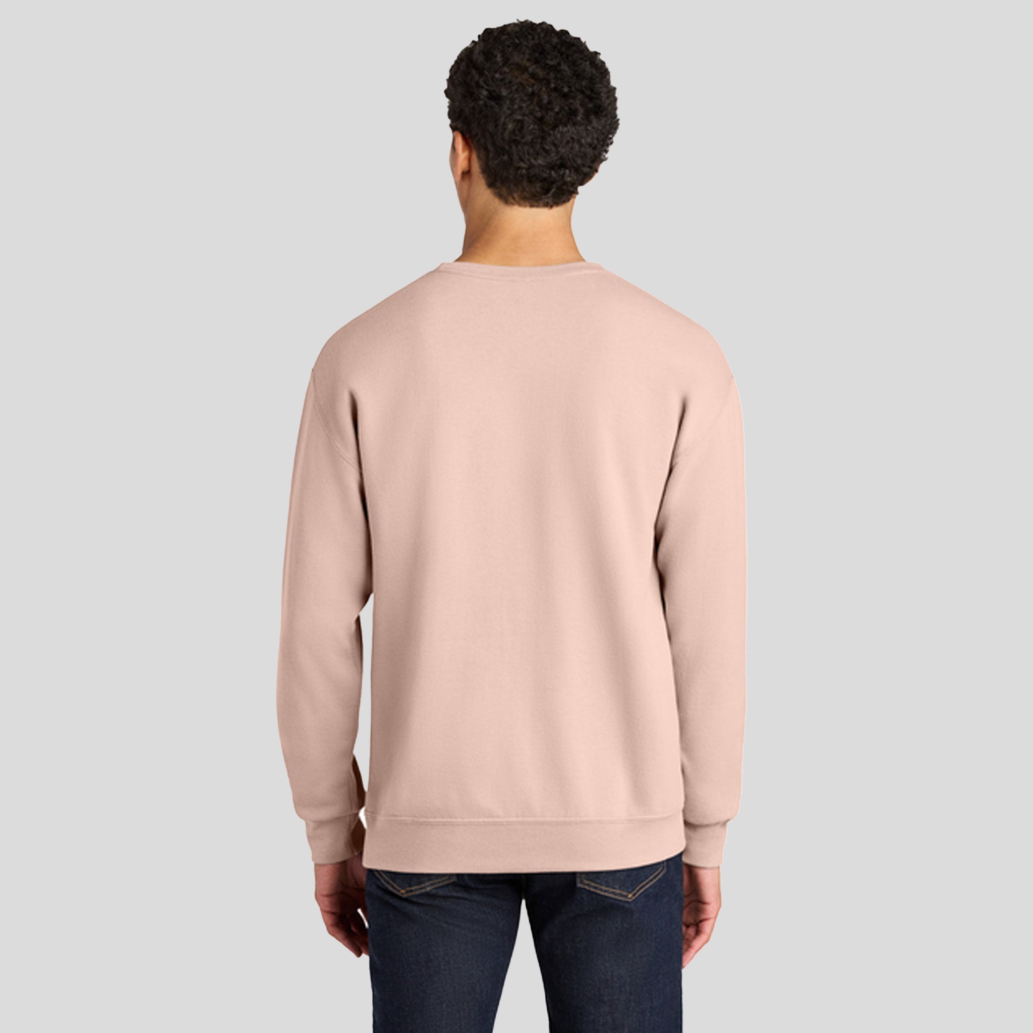 Ultimate™ Unisex CVC Ring Spun Crewneck Sweatshirt | Blush Pink