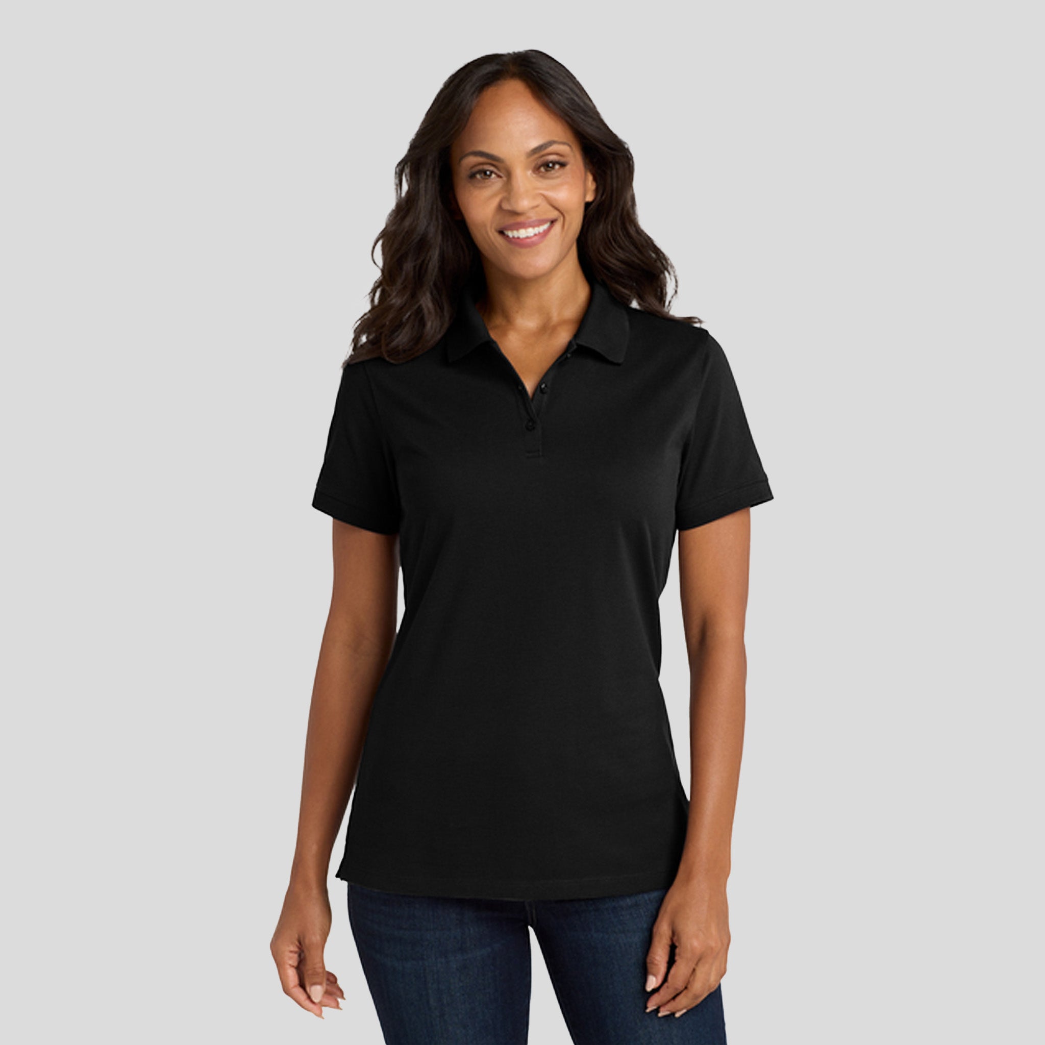Women's EZCotton® Polo | Black