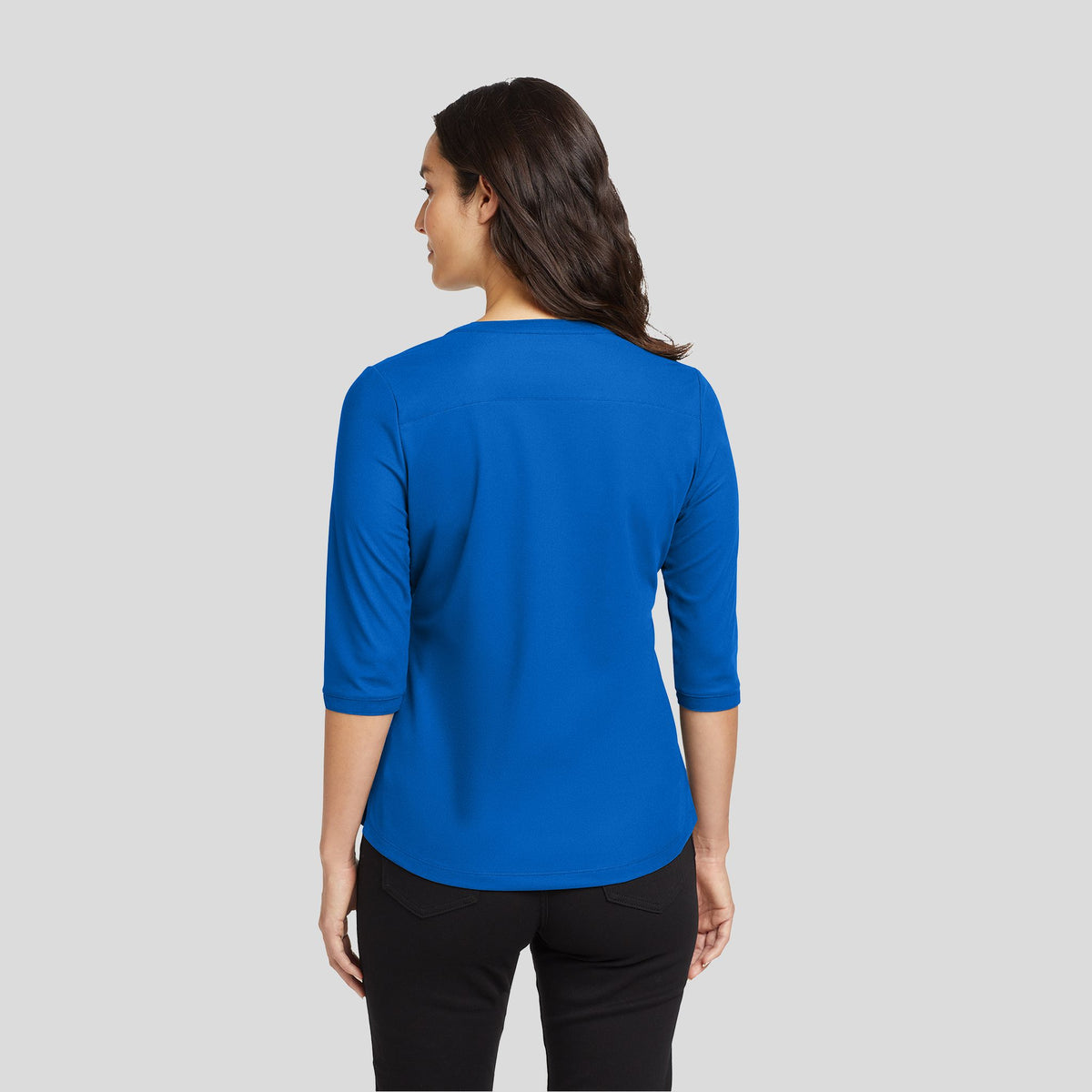 Women's Jewel Henley | Electric Blue