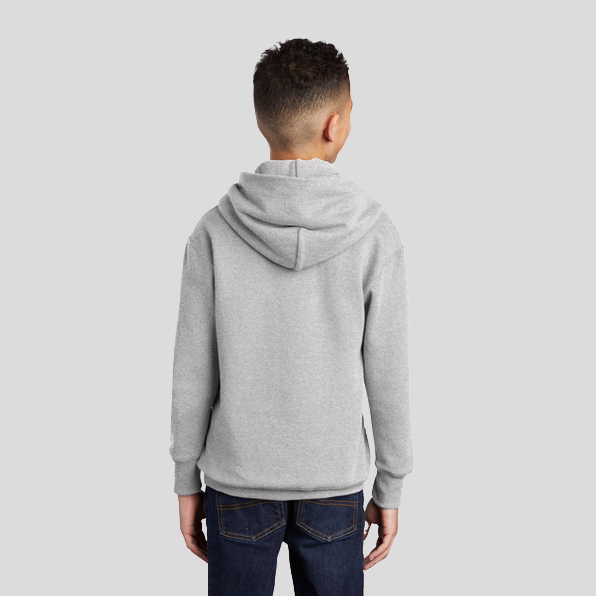 Youth Core Fleece Pullover Hooded Sweatshirt | Ash