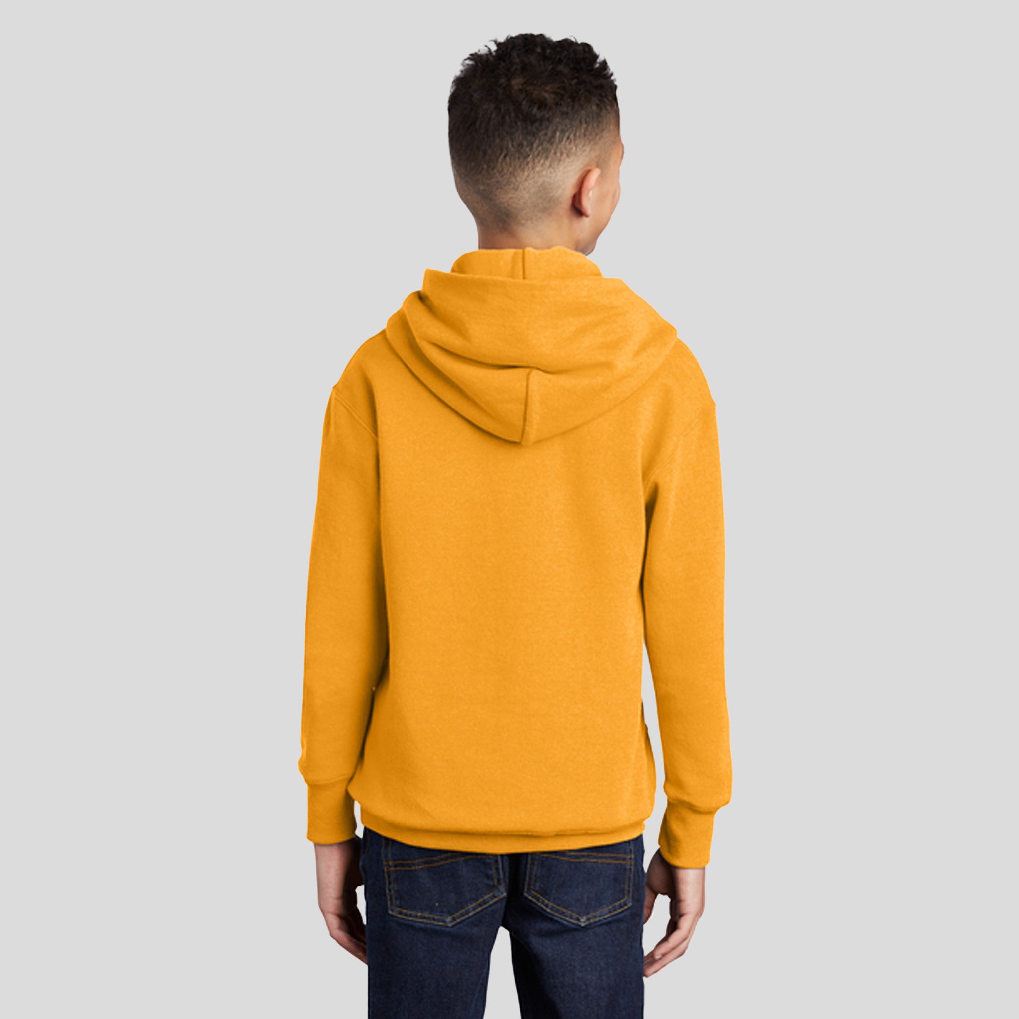 Youth Core Fleece Pullover Hooded Sweatshirt | Gold