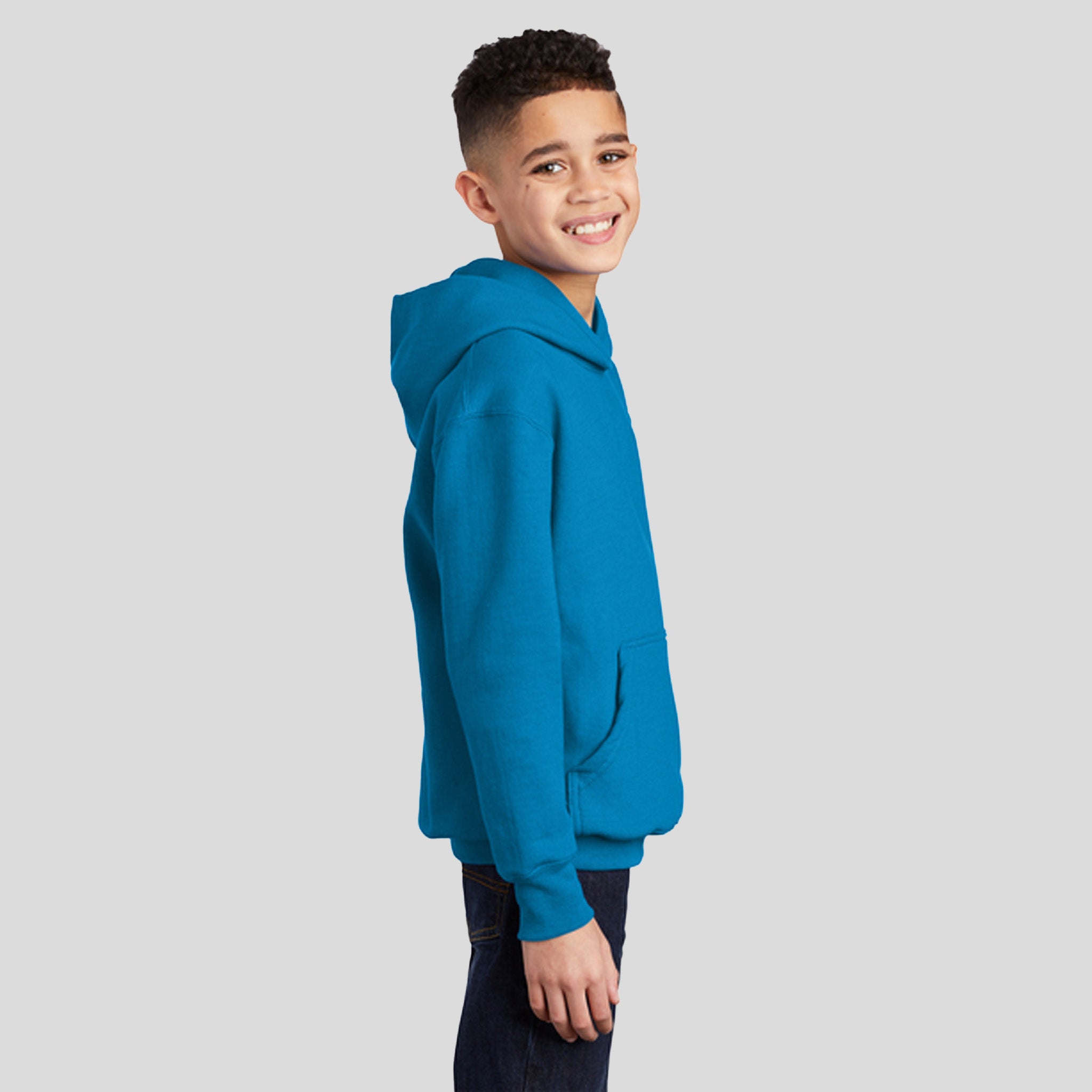 Youth Core Fleece Pullover Hooded Sweatshirt | Sapphire