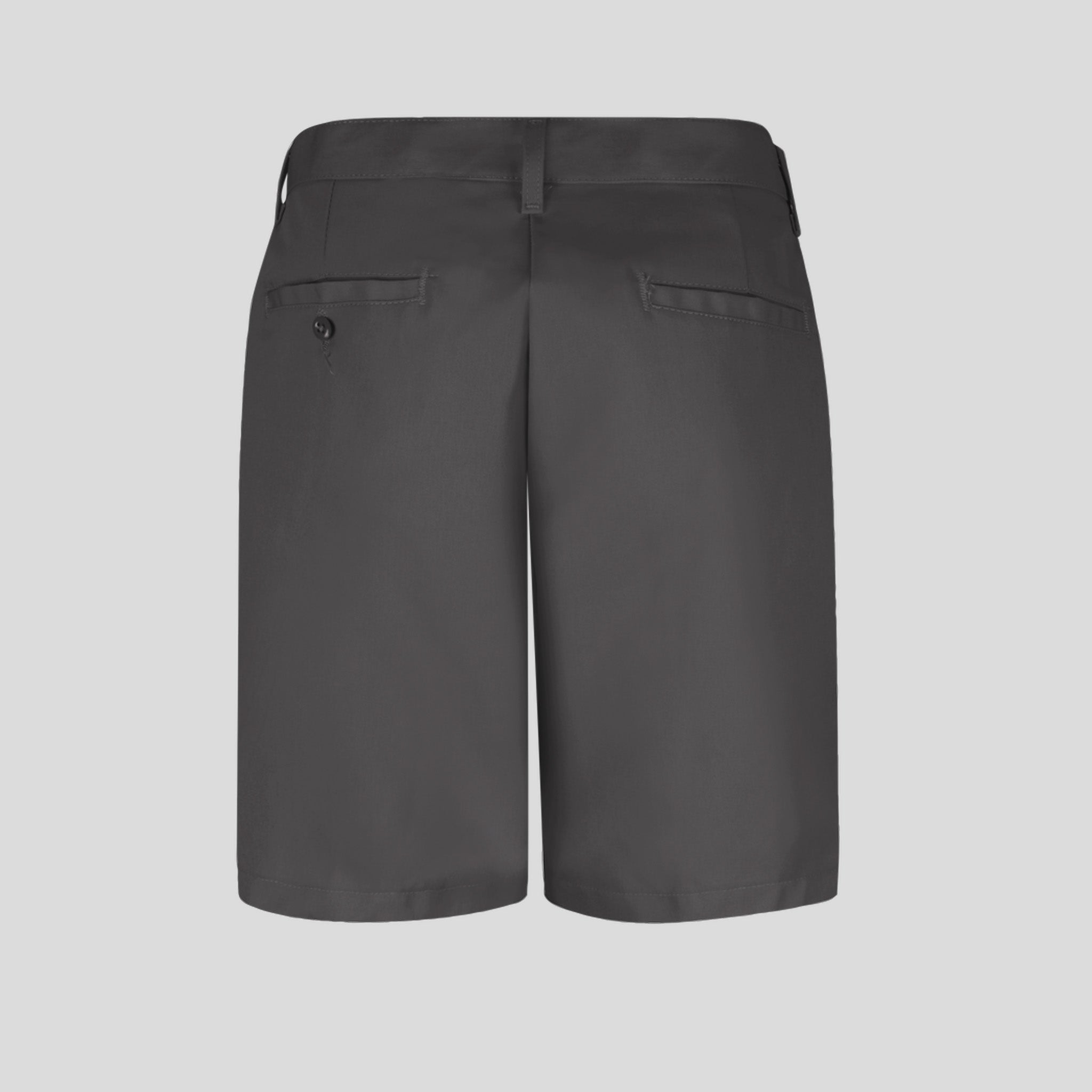 Women's Plain Front Shorts-8" Inseam | Charcoal