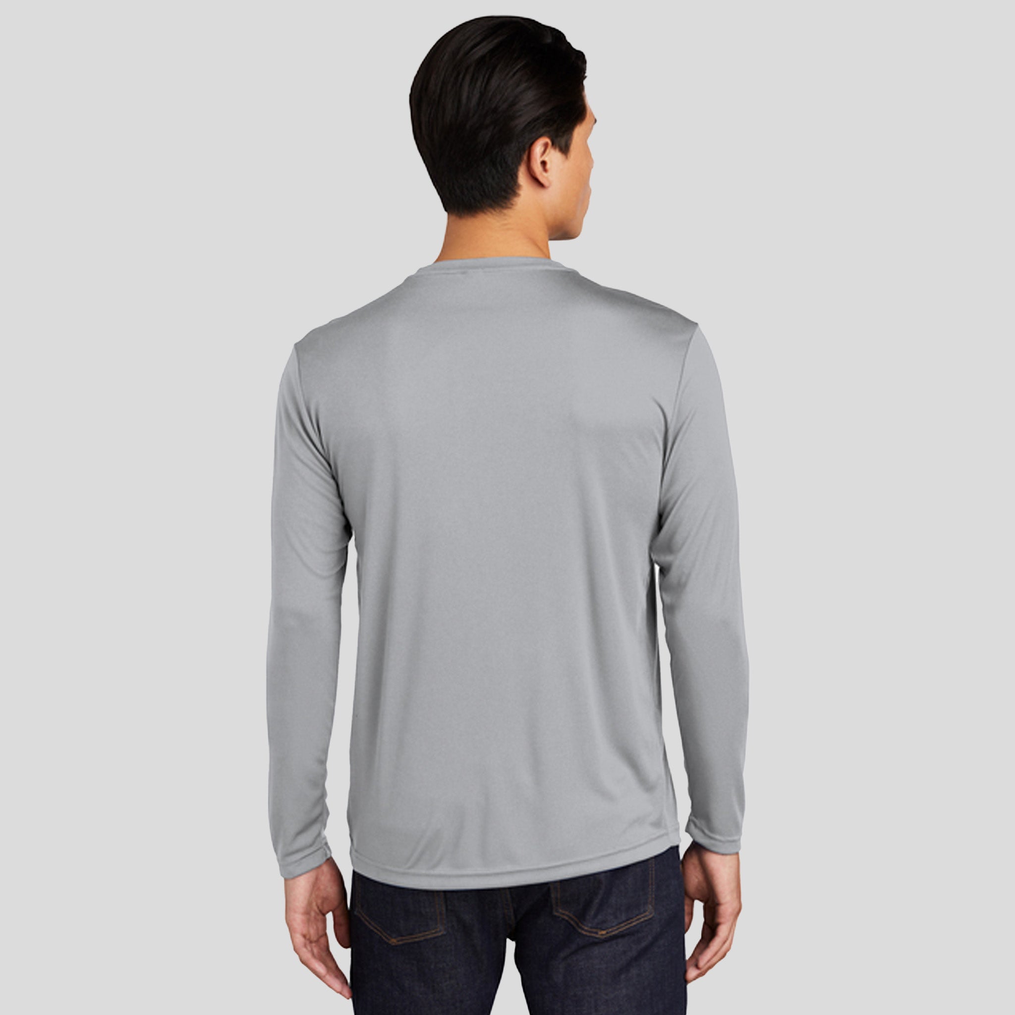 Tall Long Sleeve PosiCharge® Competitor™ Tee | Silver