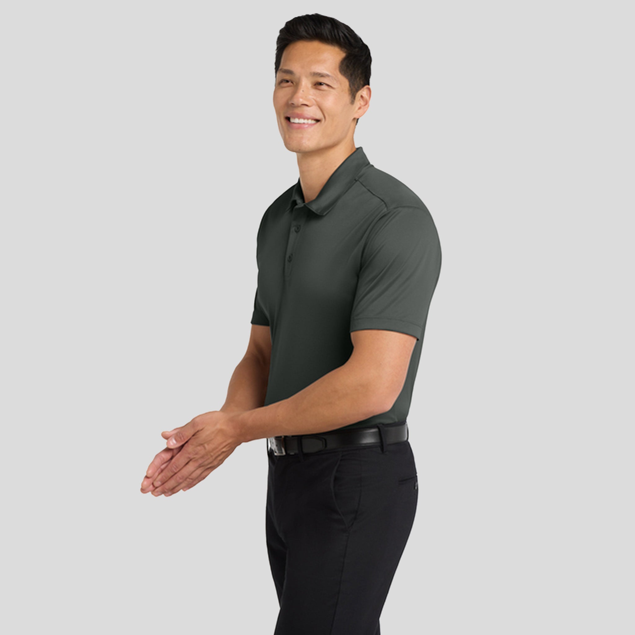 Men's Silk Touch™ Performance Polo | Steel Grey