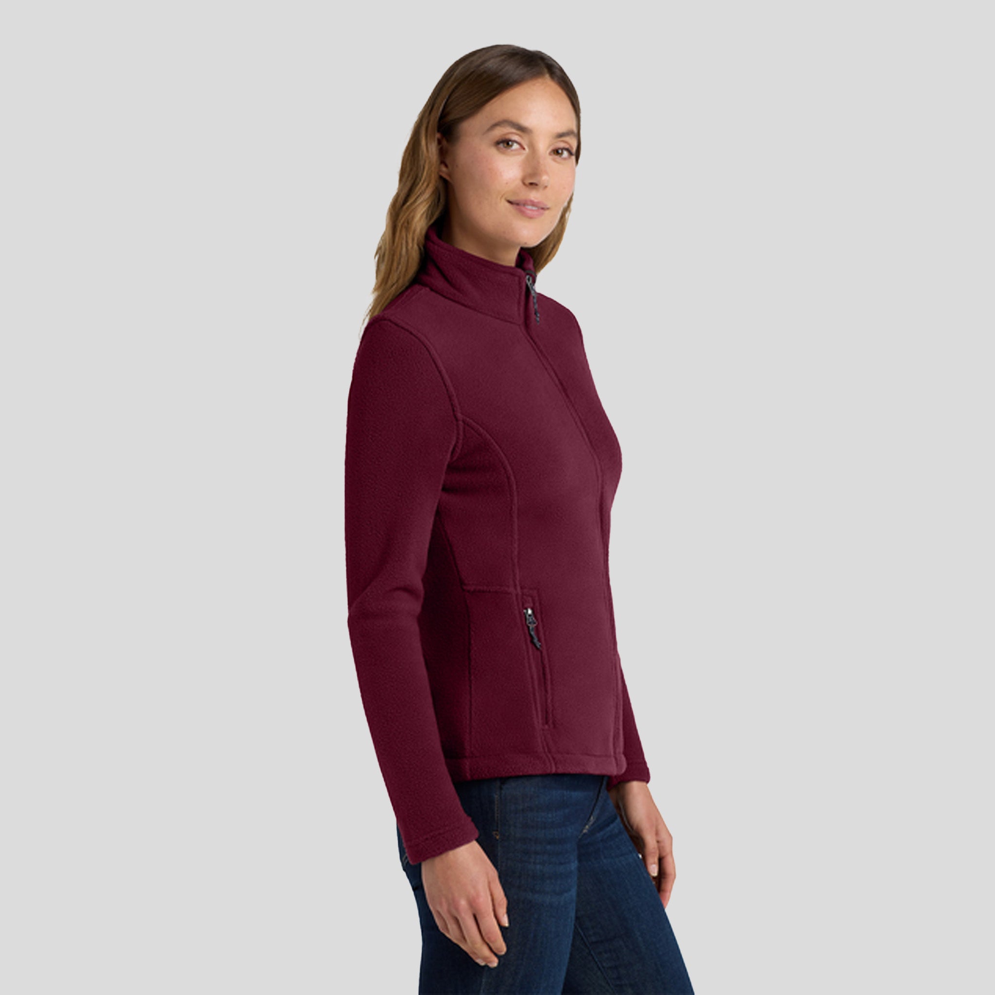Women's Value Fleece Jacket | Maroon