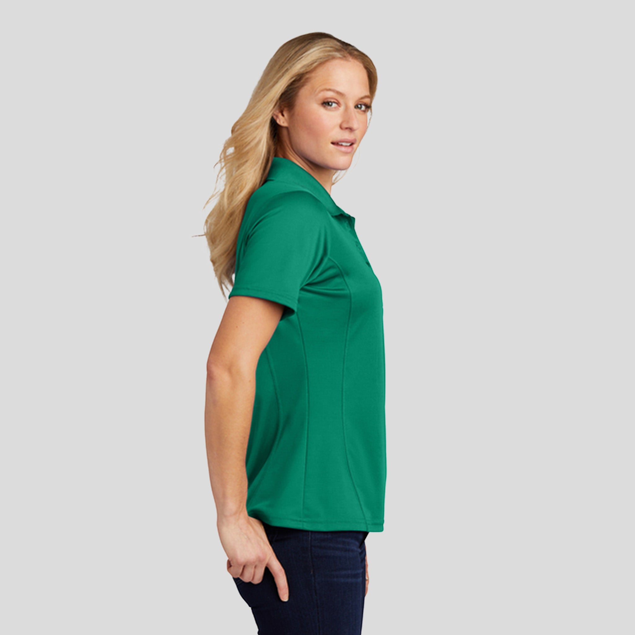 Women's Dry Zone® Raglan Accent Polo | Kelly Green