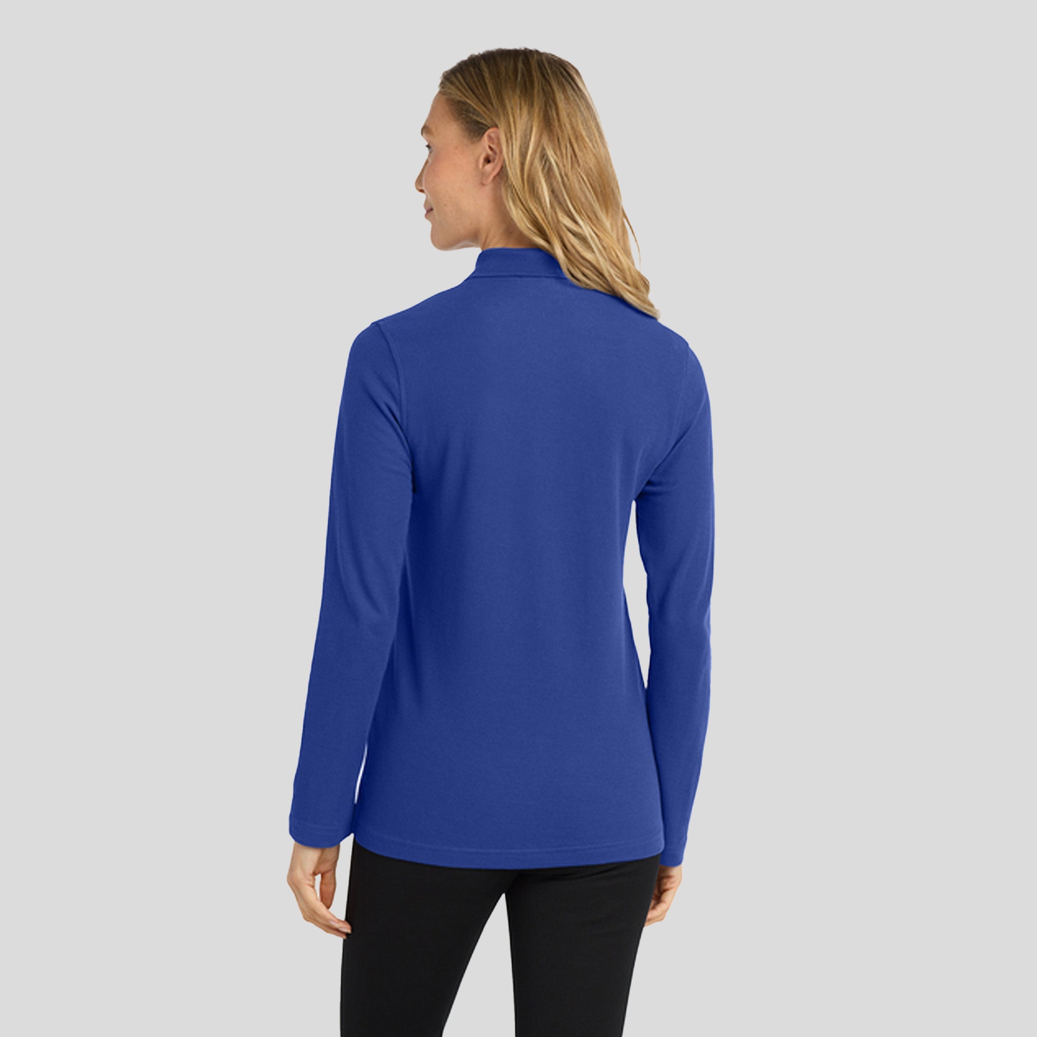 Women's Silk Touch™ Long Sleeve Polo | Royal