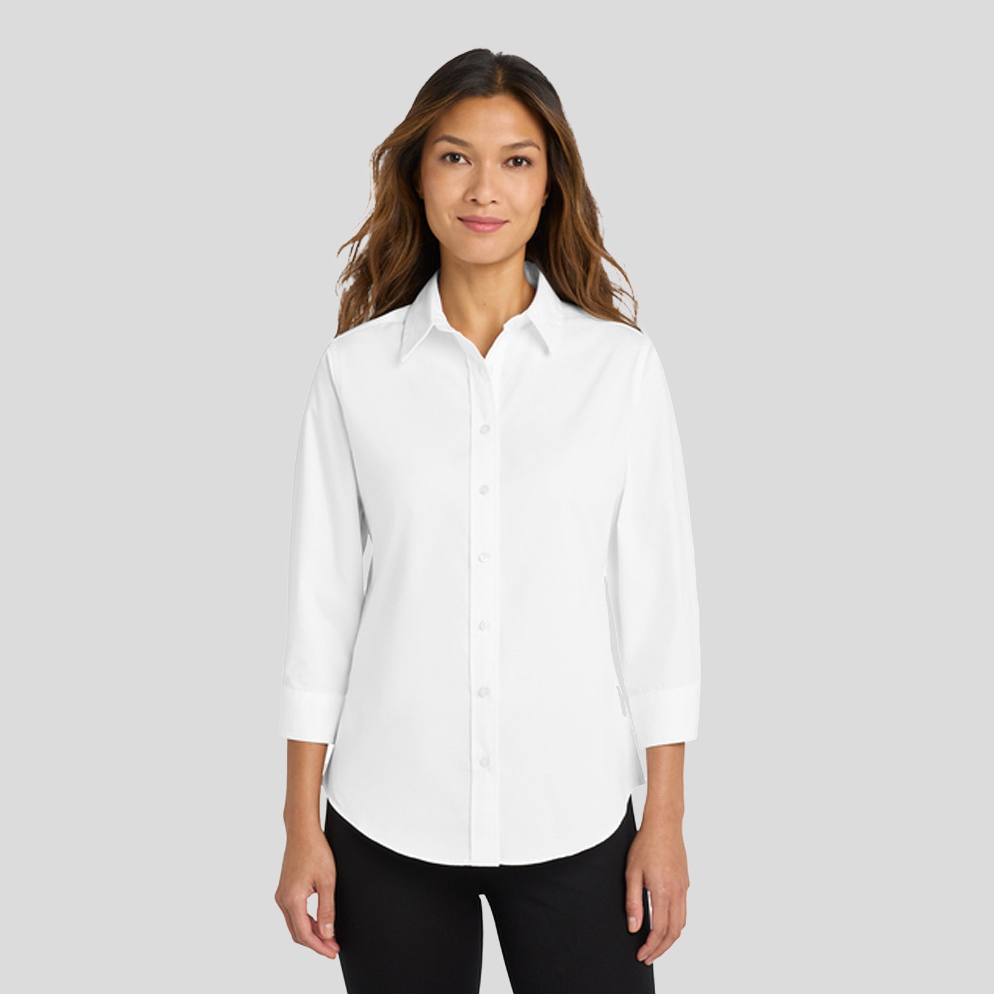 Women's 3/4-Sleeve Easy Care Shirt | White