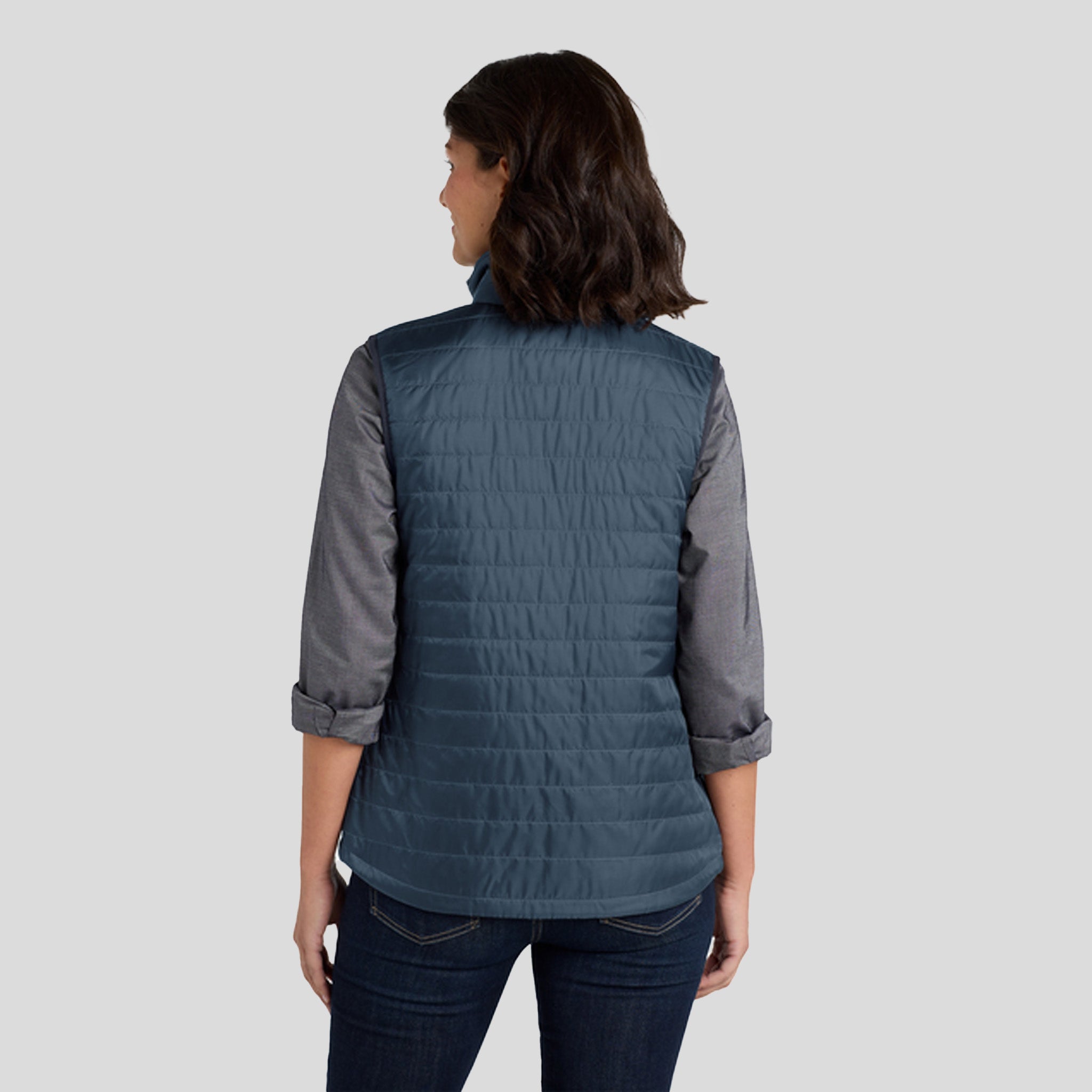 Women's Packable Puffy Vest | Navy