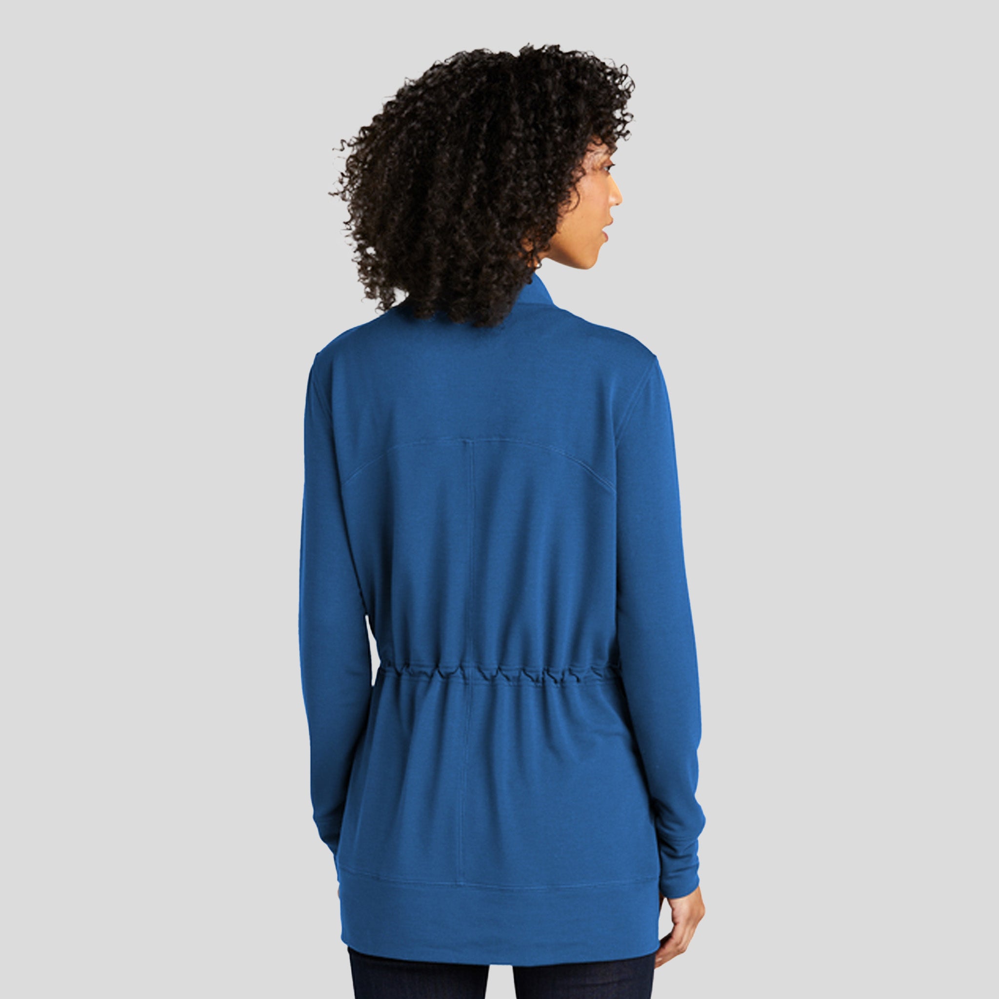 Women's Microterry Cardigan | Aegean Blue