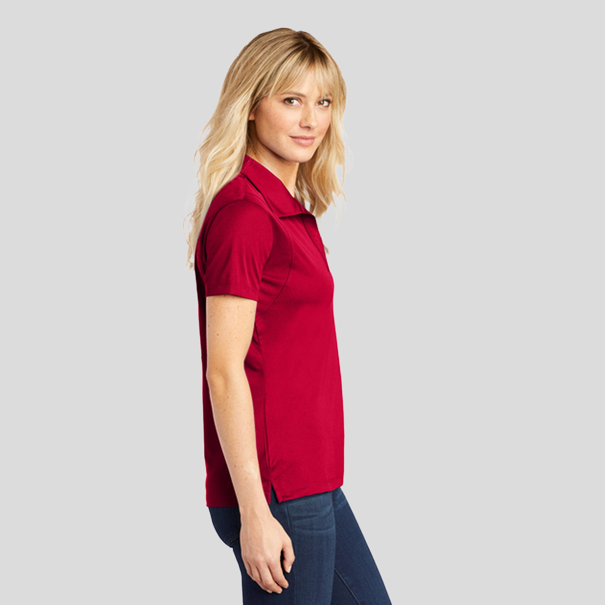 Women's Micropique Sport-Wick® Polo | Deep Red