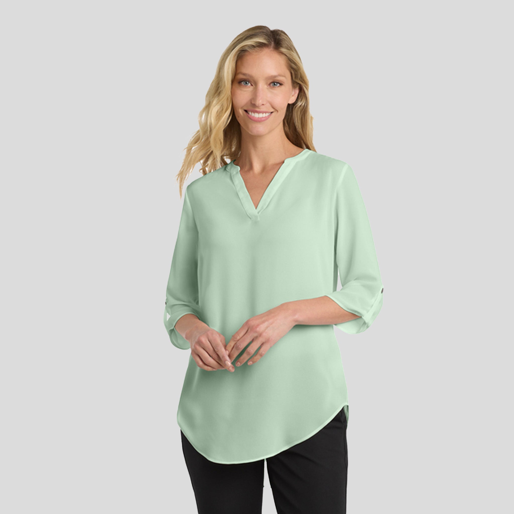 Women's 3/4-Sleeve Tunic Blouse | Misty Sage