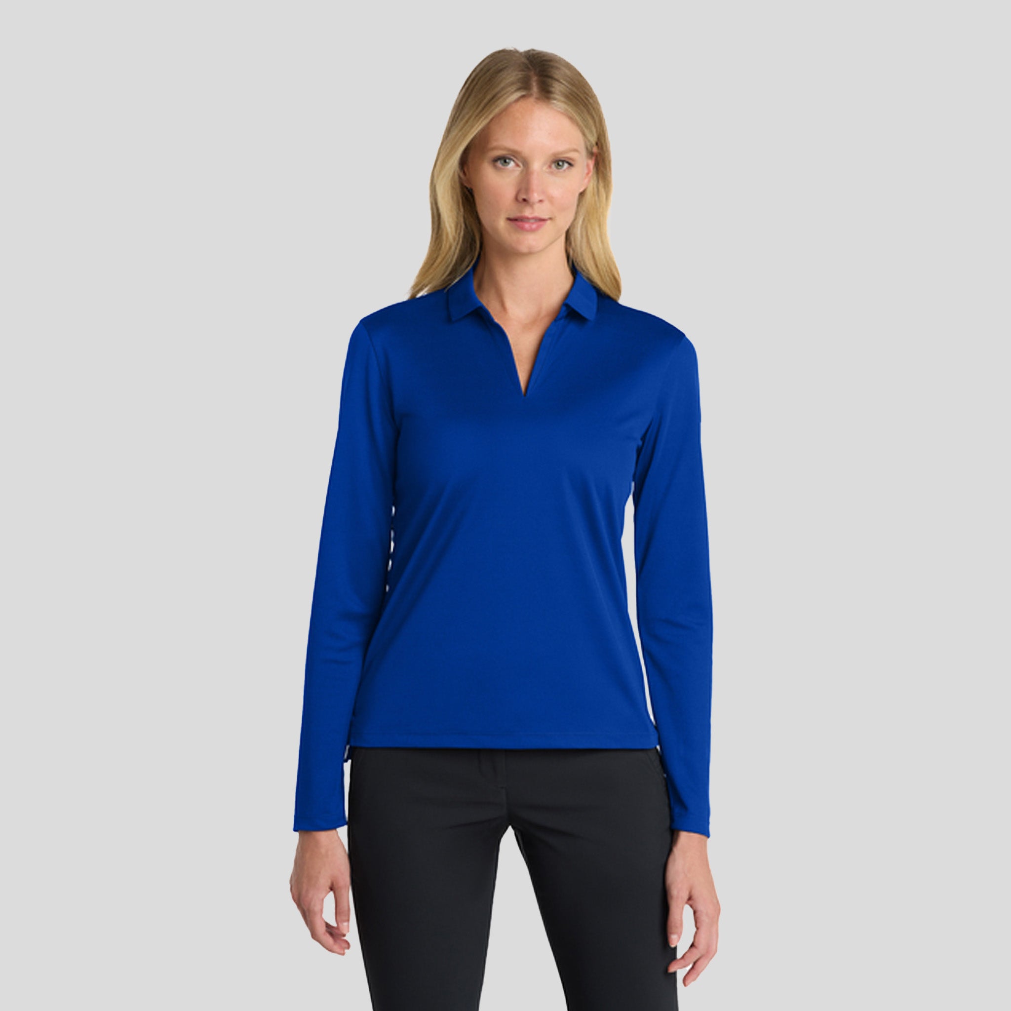 Women's Dri-FIT Micro Pique 2.0 Long Sleeve Polo | Game Royal