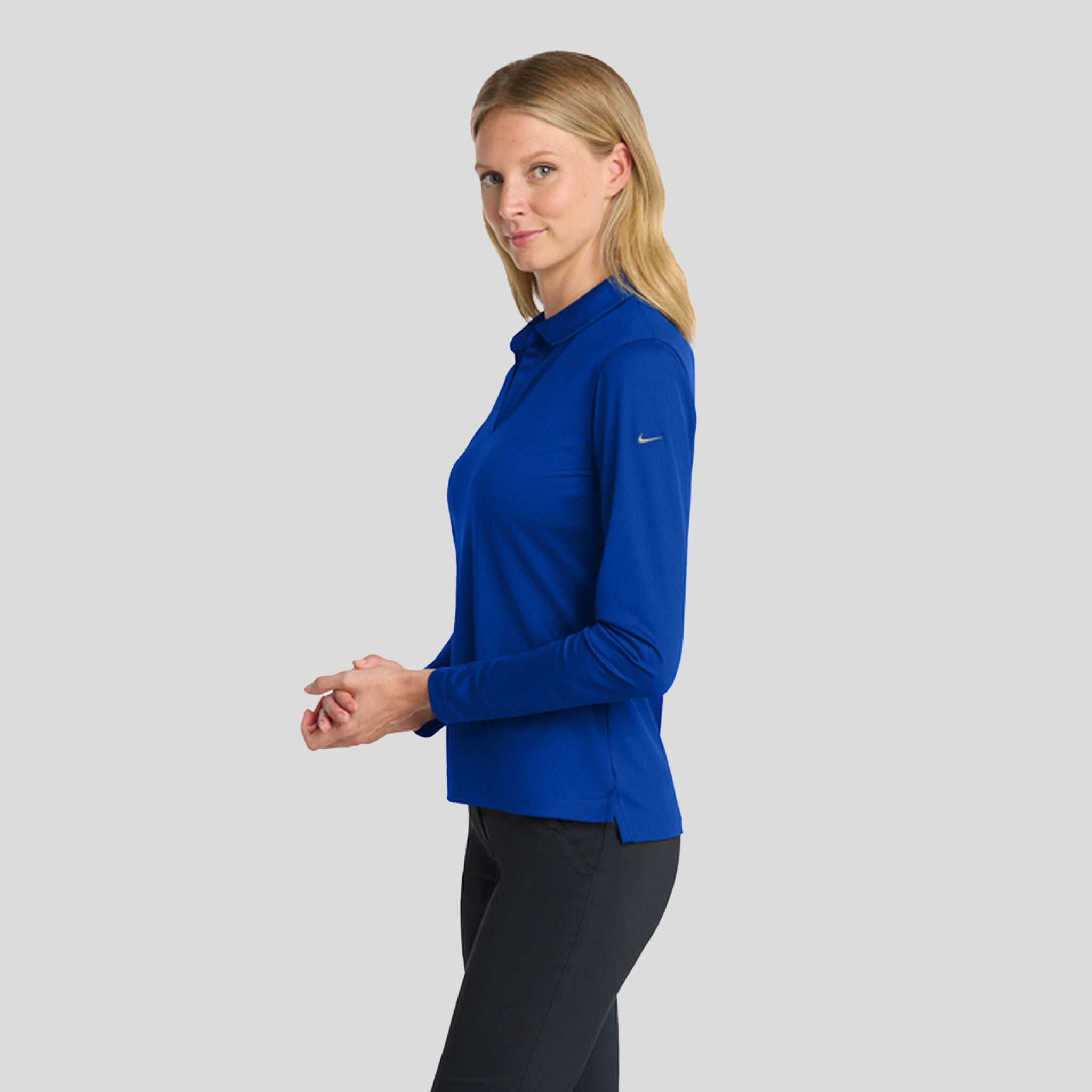Women's Dri-FIT Micro Pique 2.0 Long Sleeve Polo | Game Royal