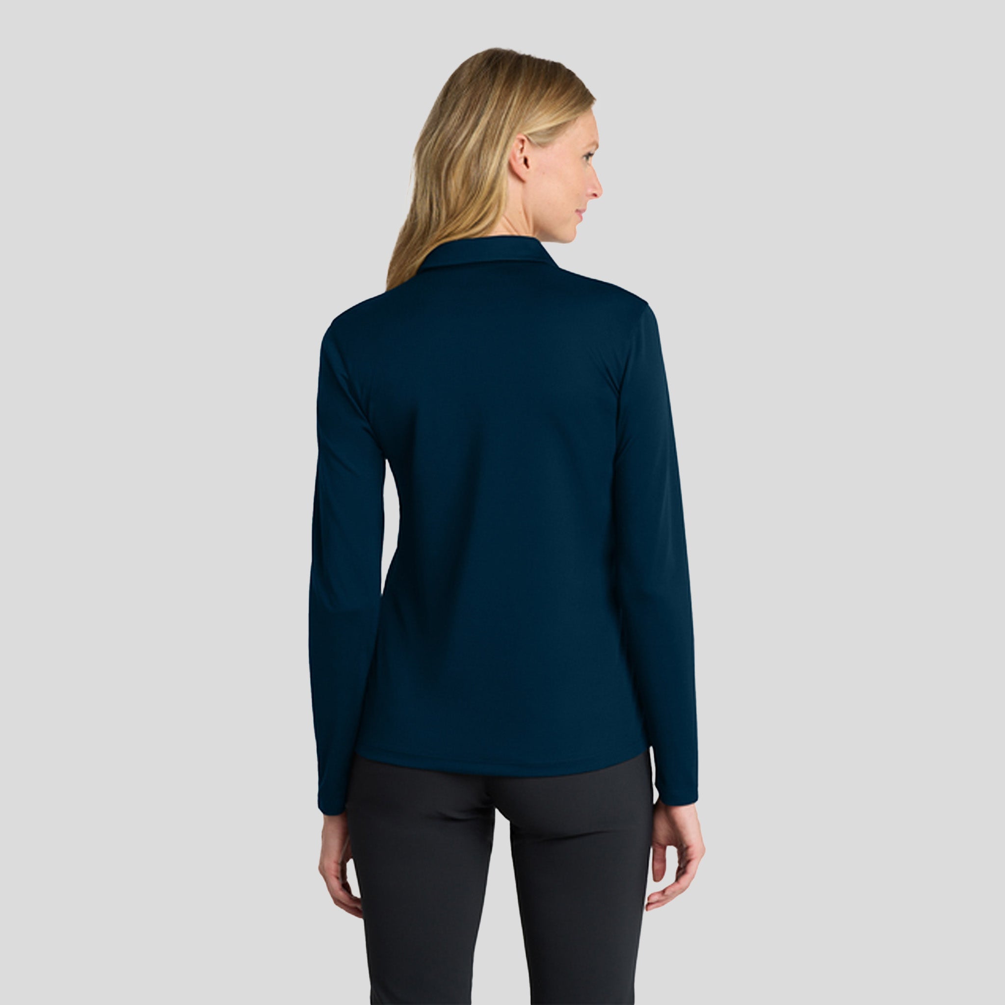 Women's Dri-FIT Micro Pique 2.0 Long Sleeve Polo | Navy