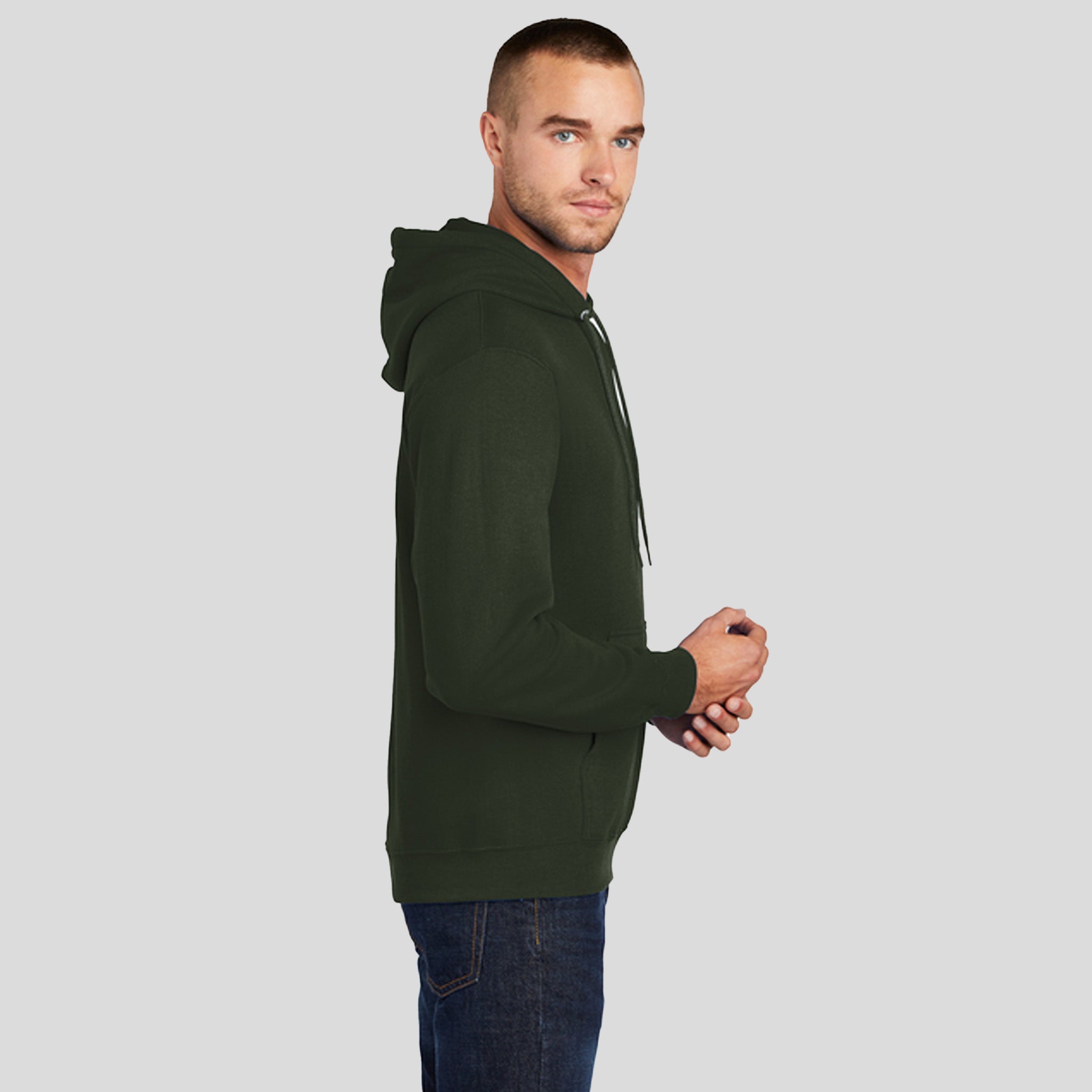 Core Fleece Pullover Hooded Sweatshirt | Olive