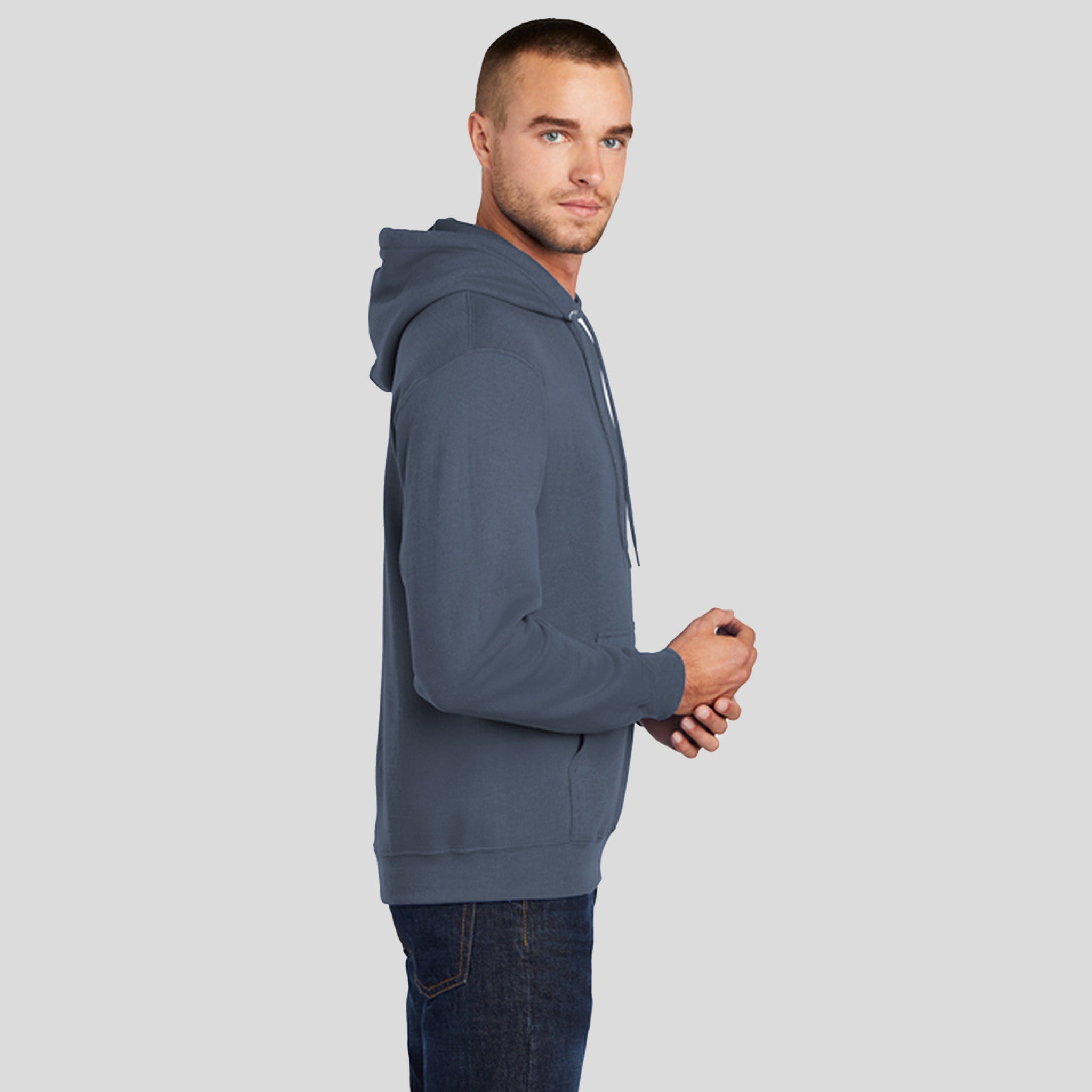 Core Fleece Pullover Hooded Sweatshirt | Steel Blue