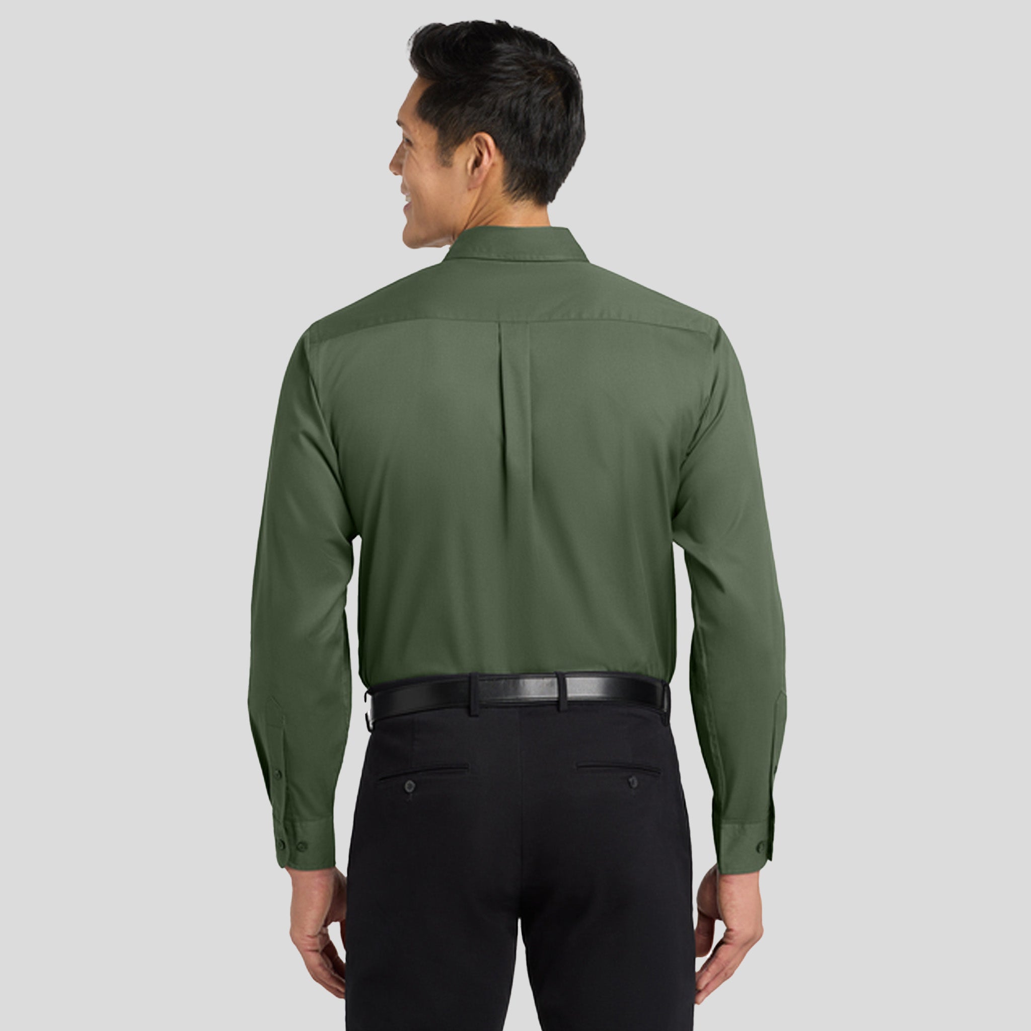 Long Sleeve Easy Care Shirt | Clover Green