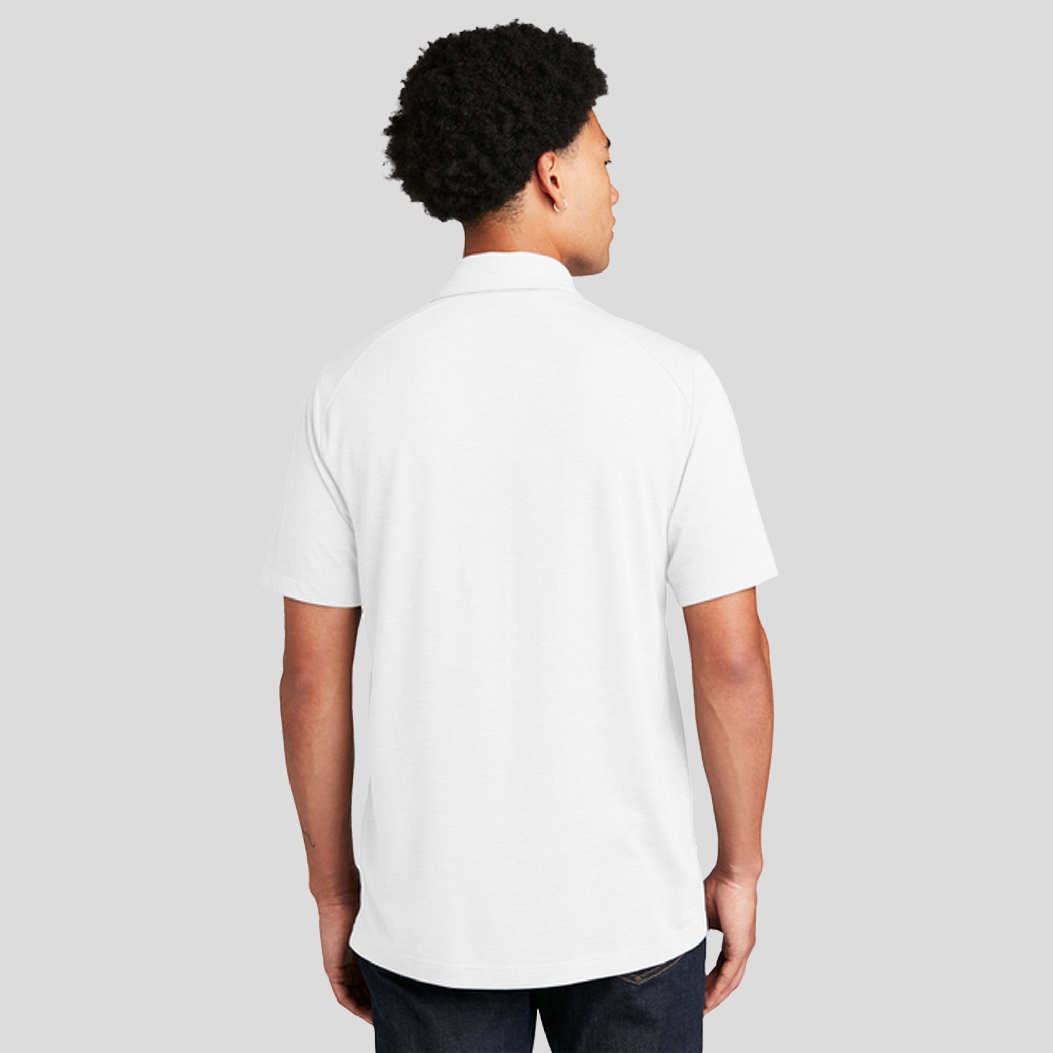 PosiCharge ® Tri-Blend Wicking Polo | White Triad Solid