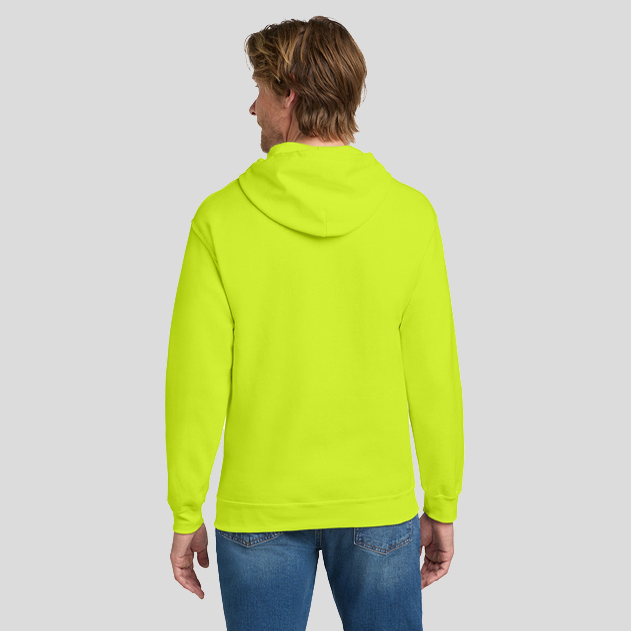 Heavy Blend™ Full-Zip Hooded Sweatshirt | Safety Green