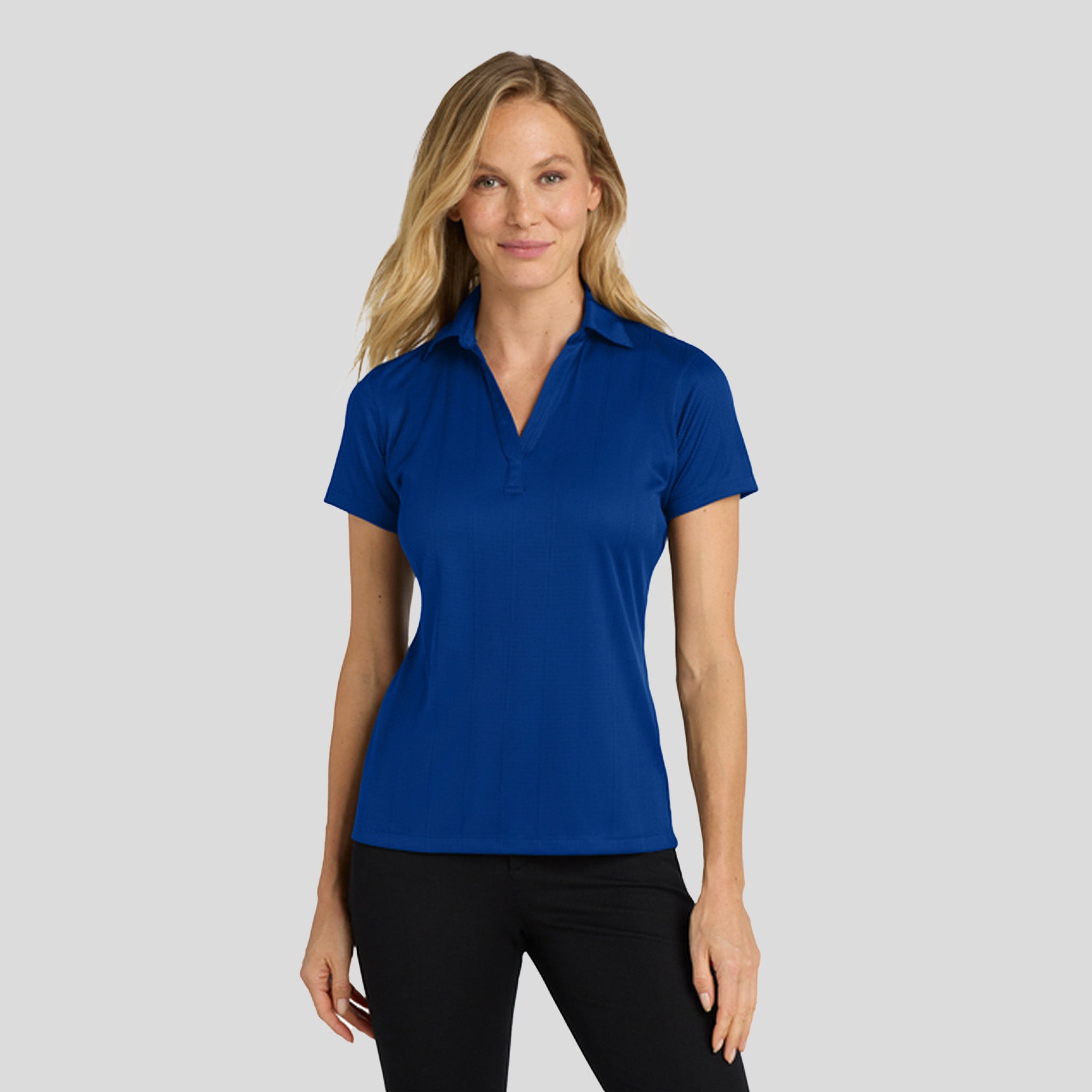 Women's Performance Fine Jacquard Polo | Hyper Blue