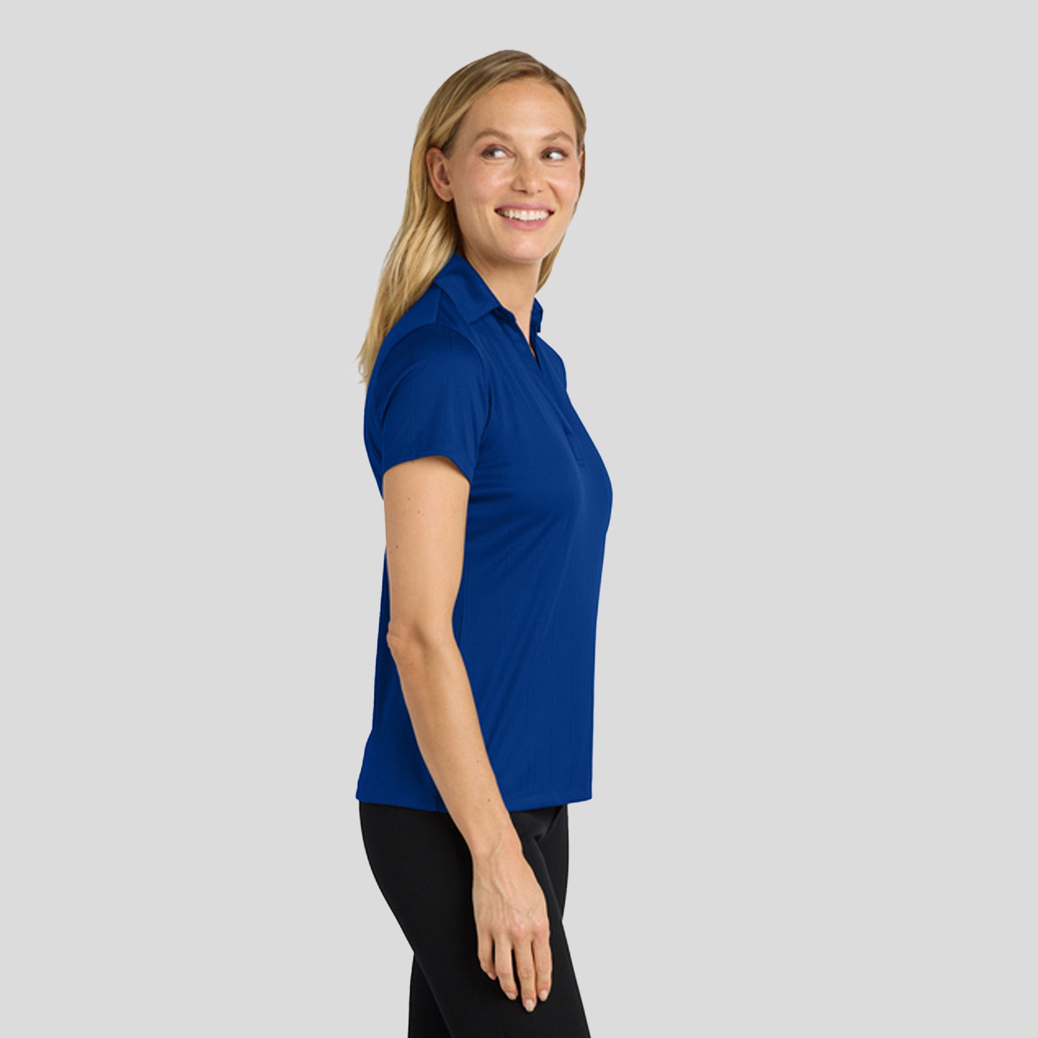 Women's Performance Fine Jacquard Polo | Hyper Blue