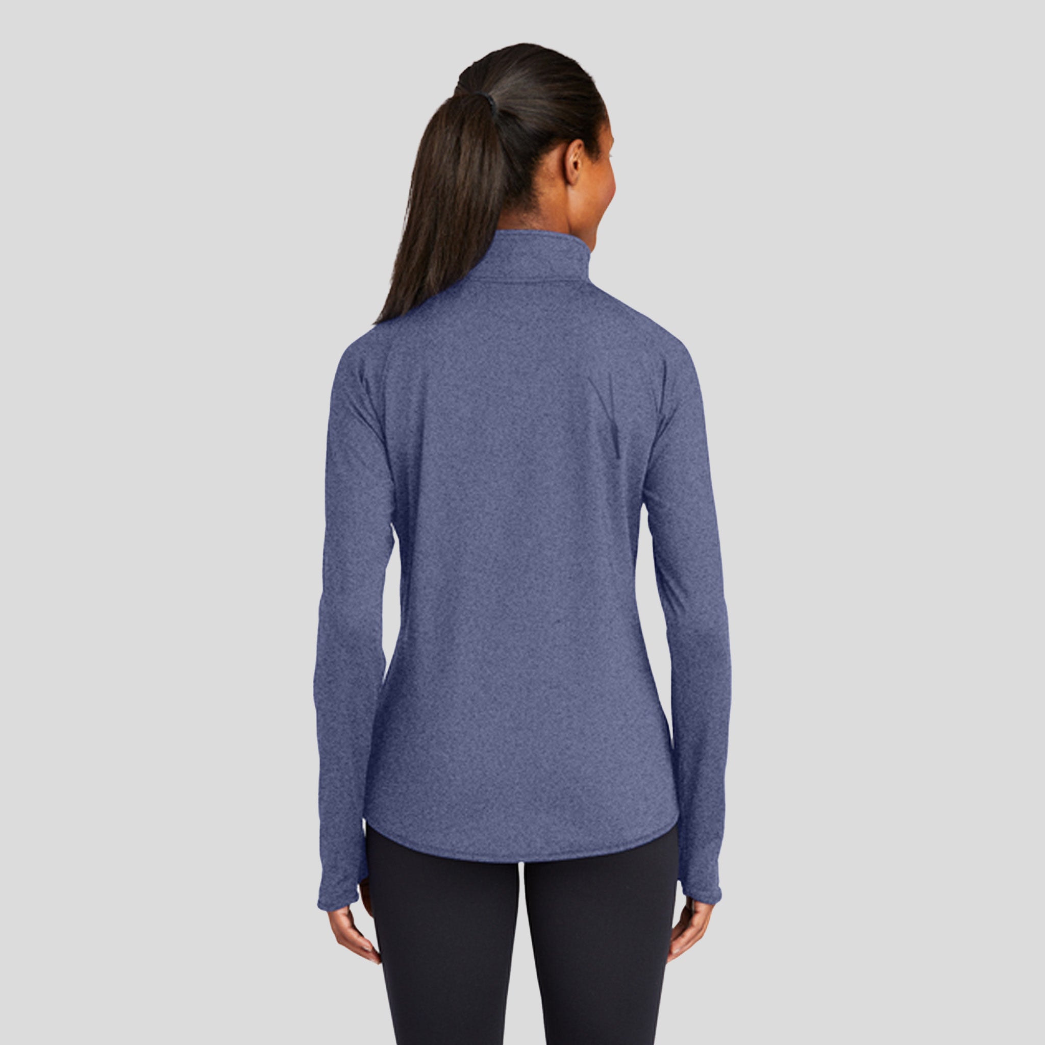 Women's Sport-Wick® Stretch 1/4-Zip Pullover | True Navy Heather