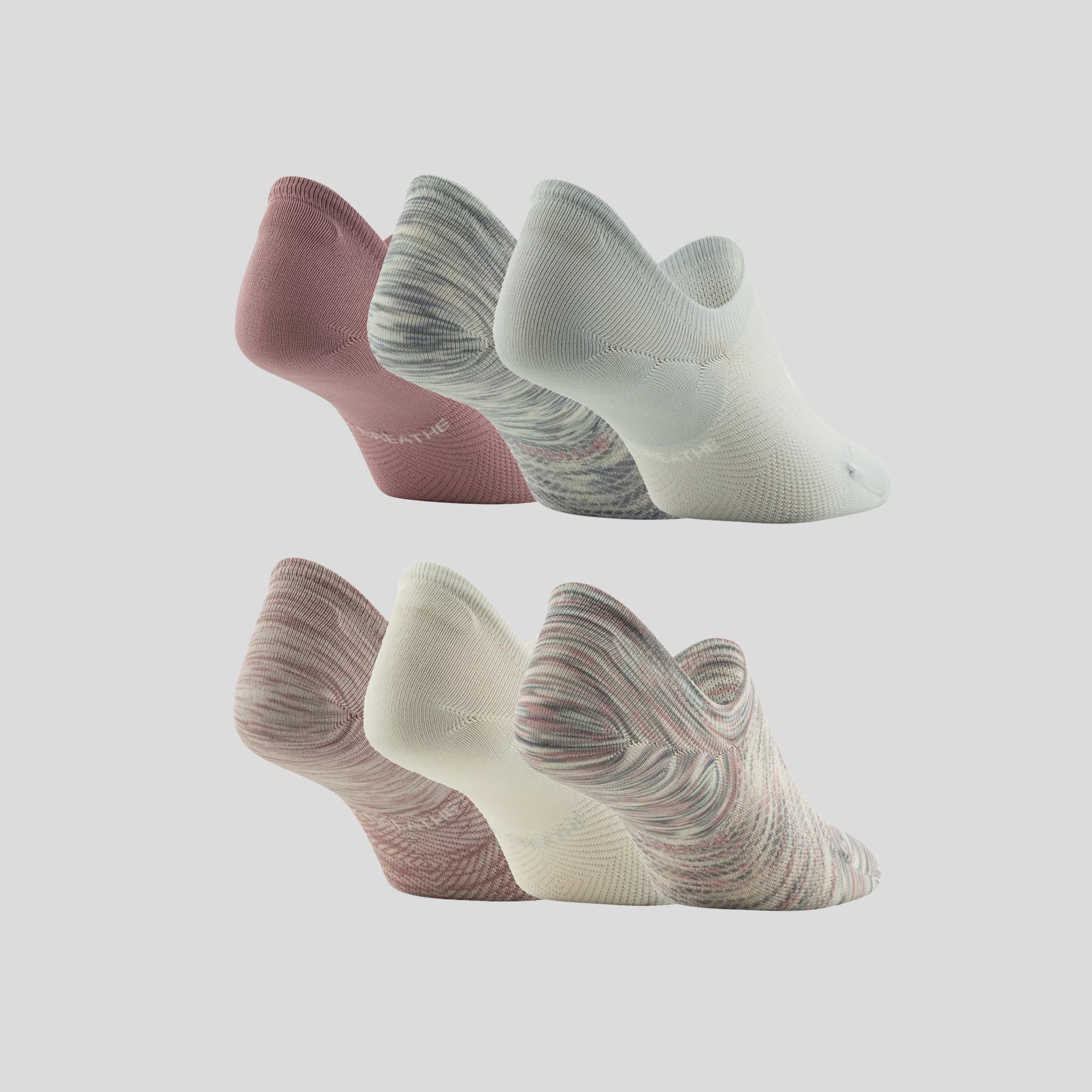 Unisex UA Essential 6-Pack No-Show Socks | Pink Elixir